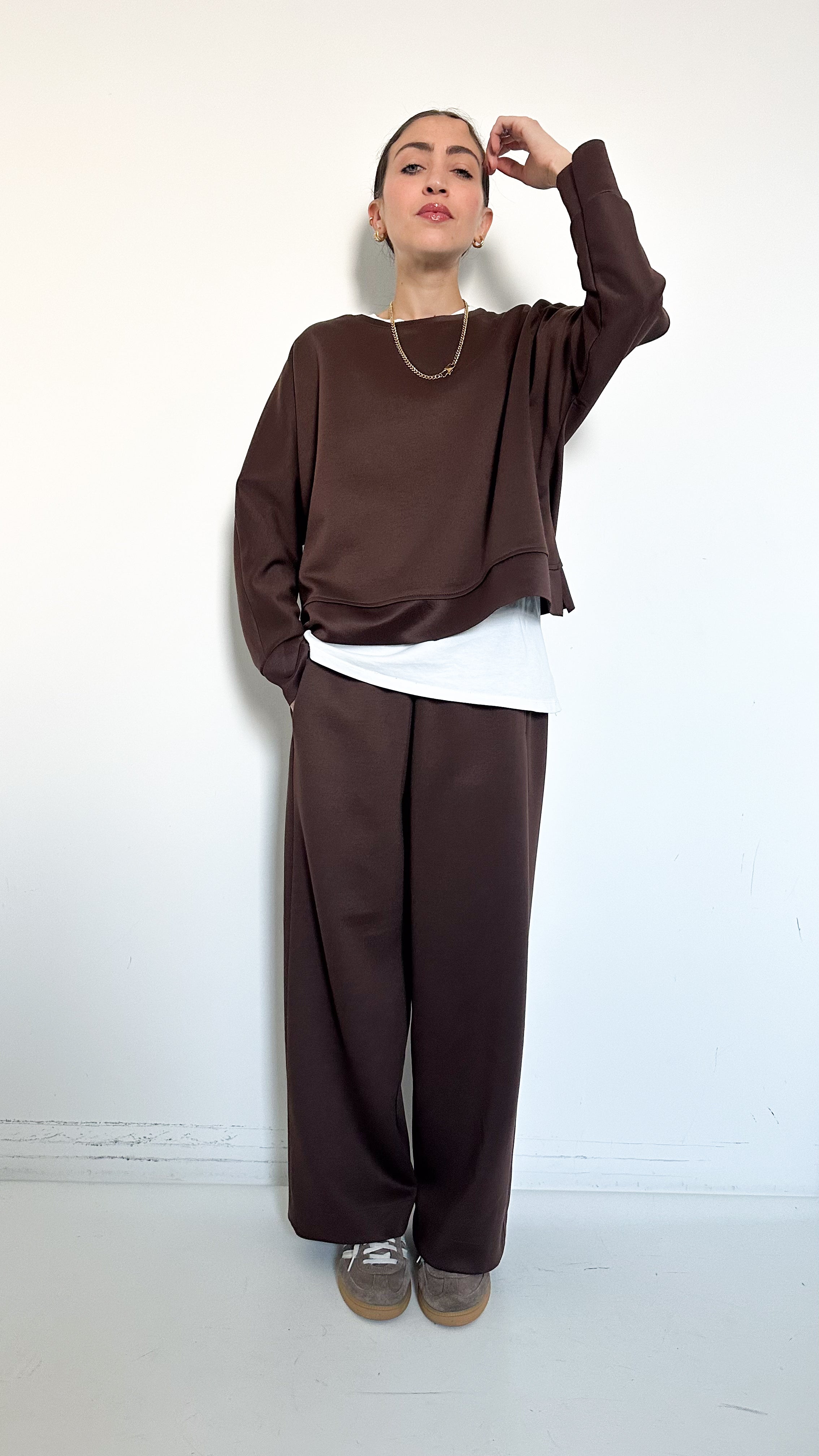 Coordinato Work Marrone