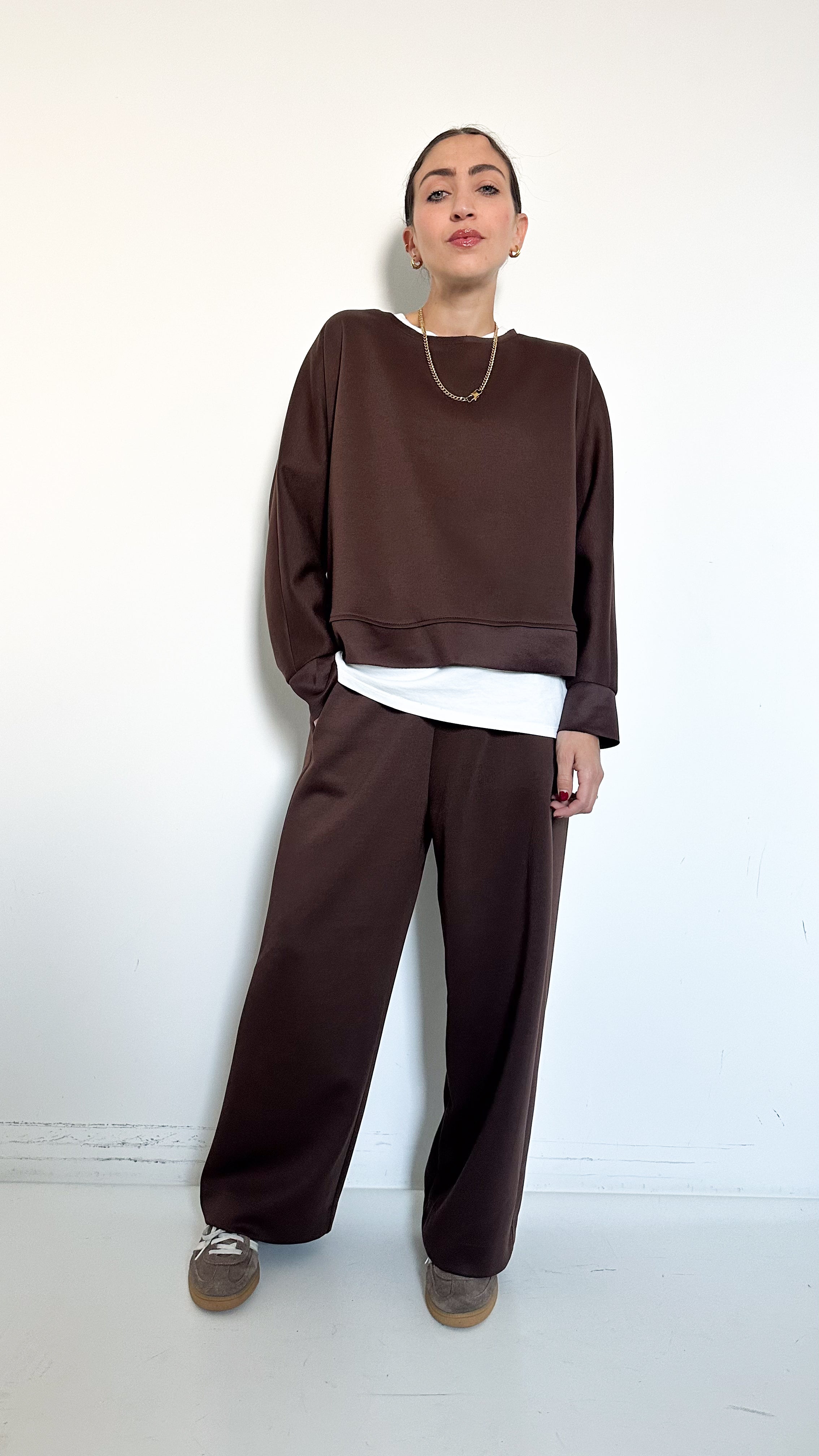 Coordinato Work Marrone