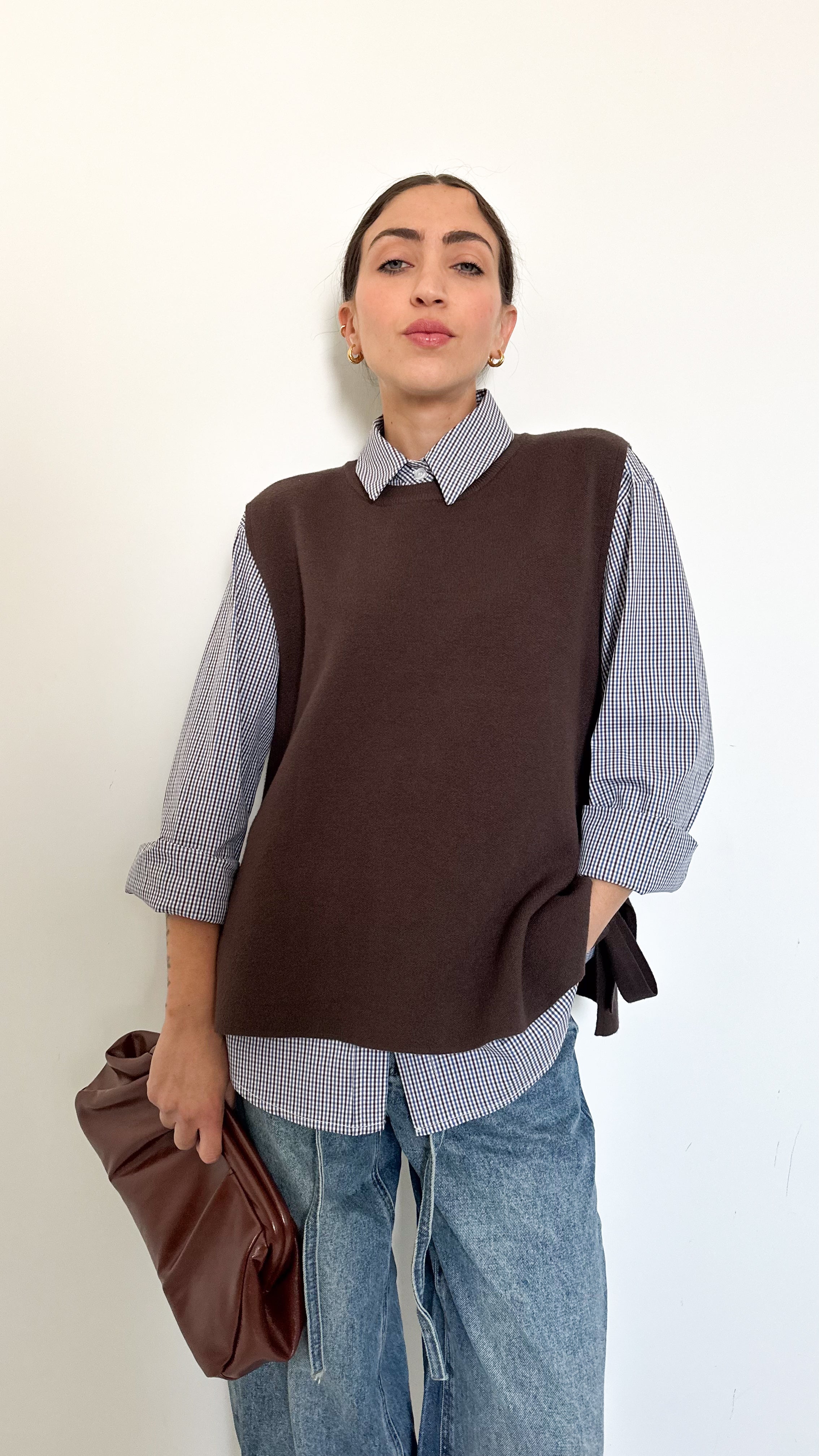 Gilet Marrone
