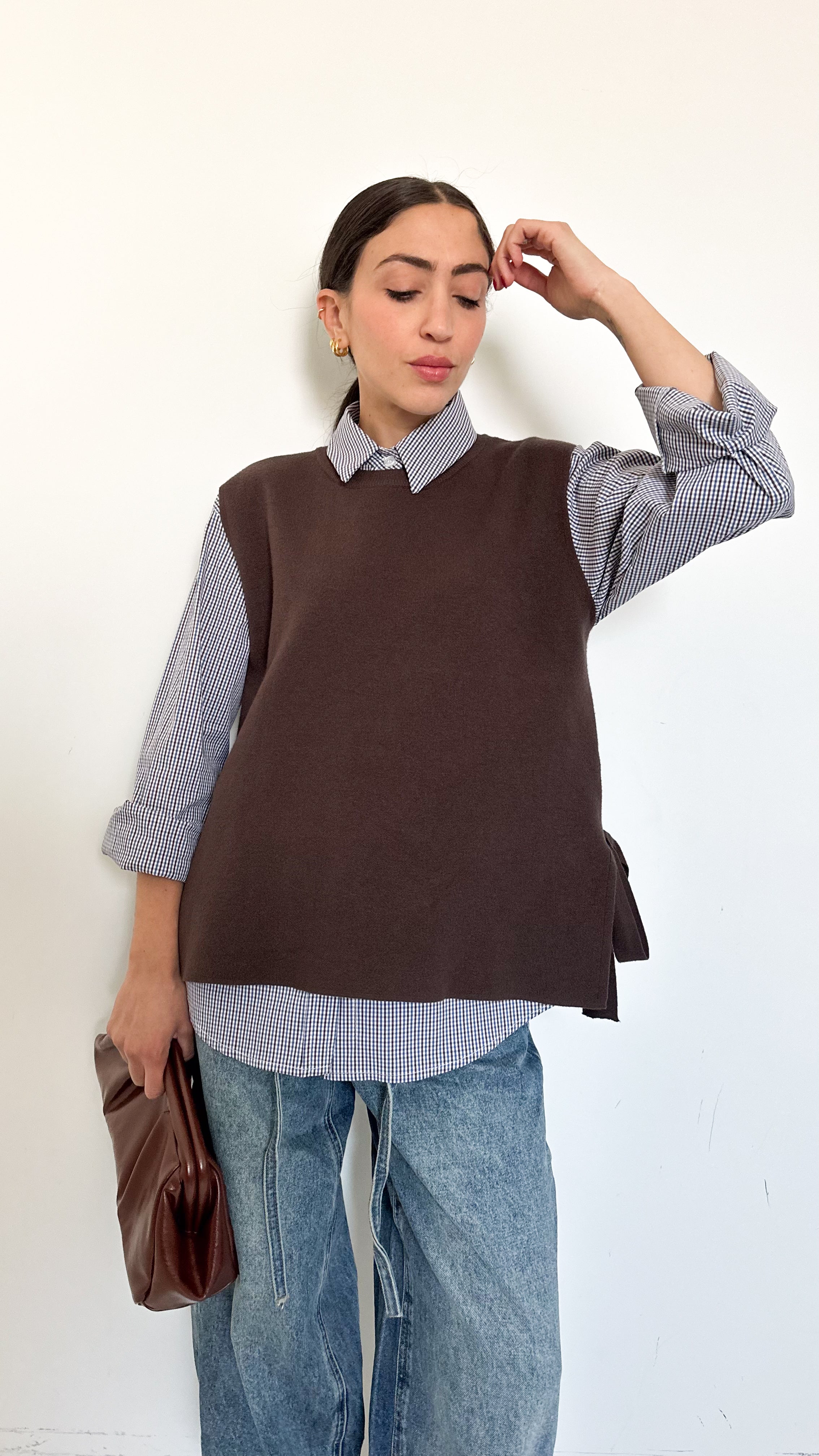 Gilet Marrone