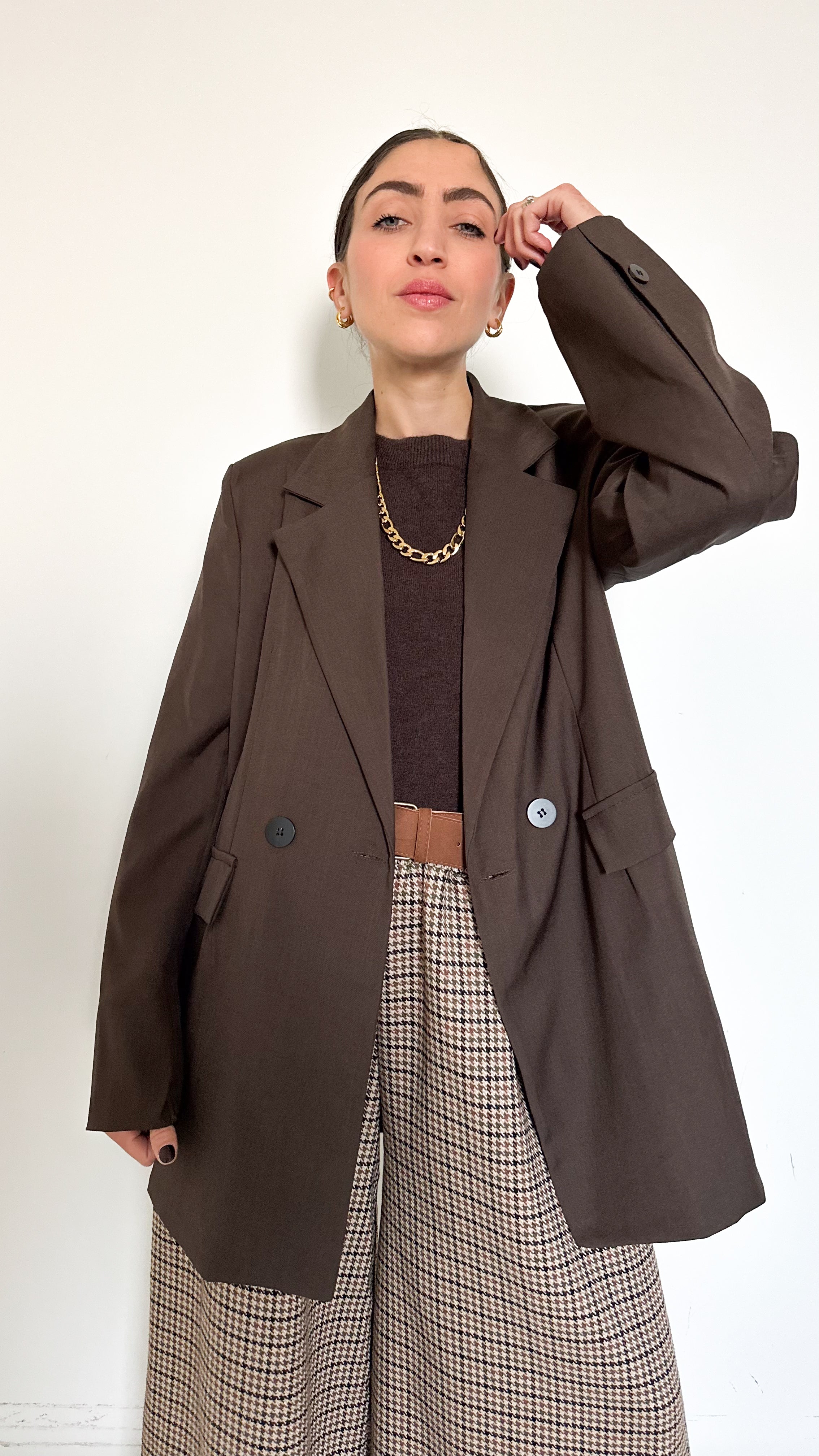 Blazer Doppiopetto Marrone