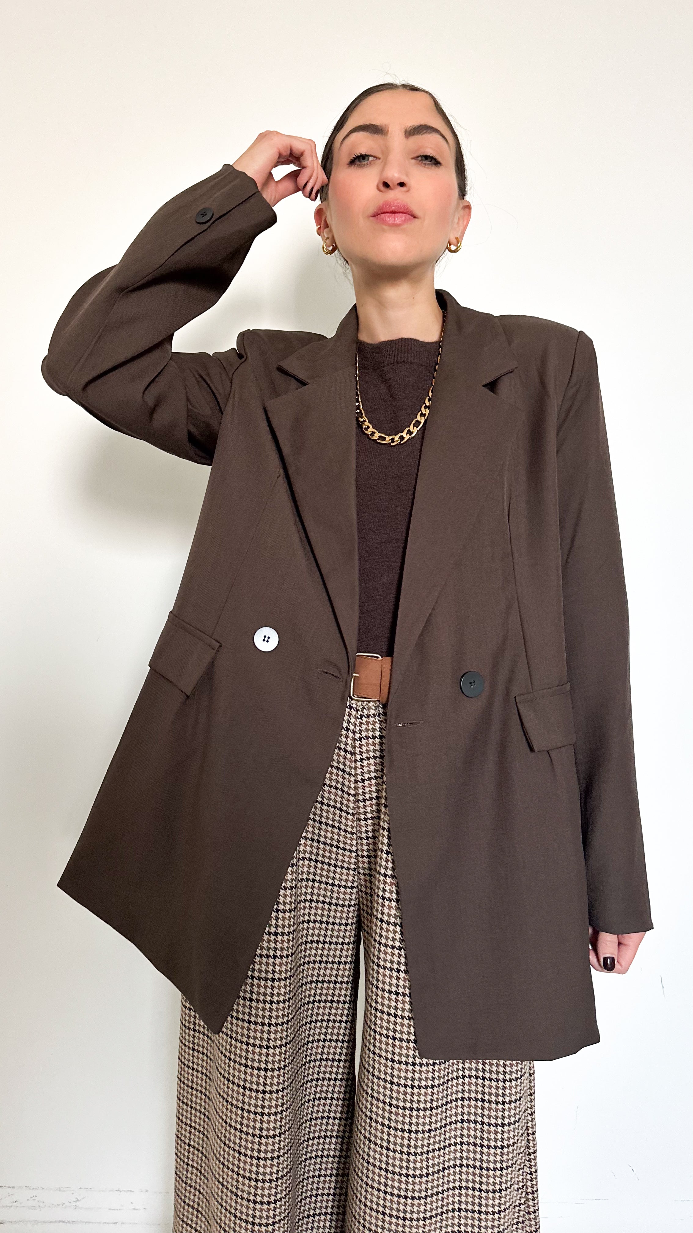 Blazer Doppiopetto Marrone