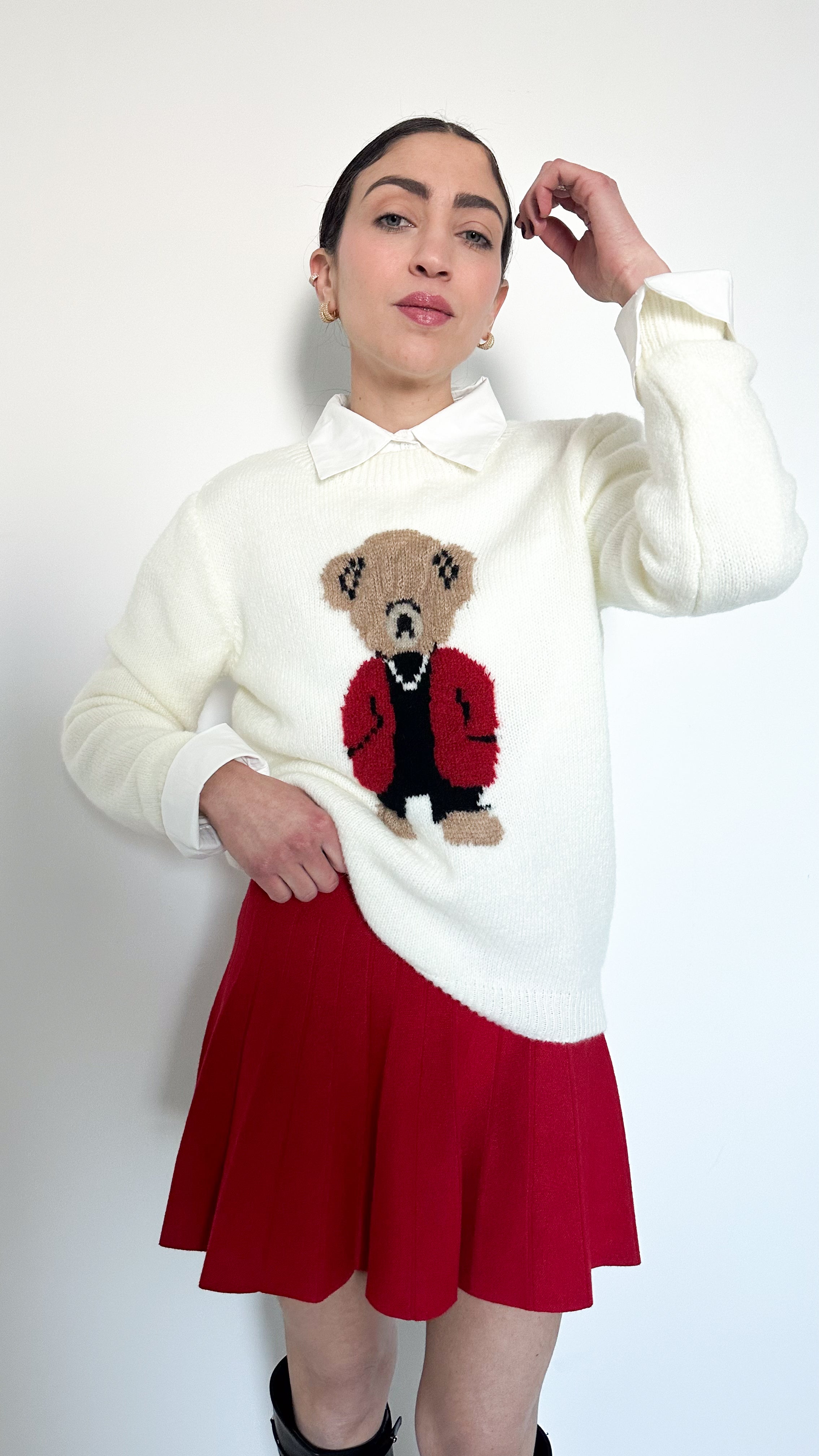 Pull Teddy Bianco