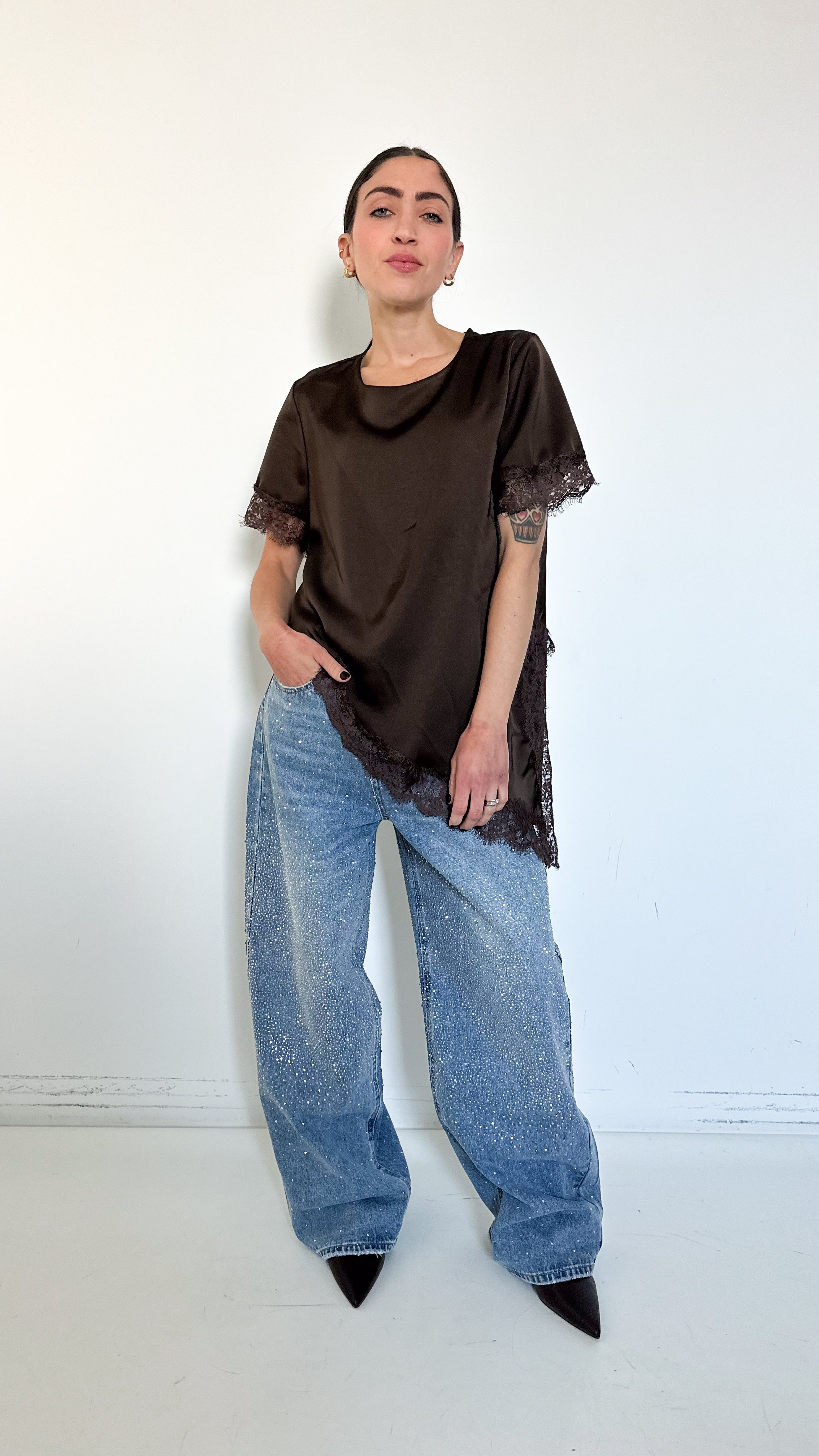 Jeans Con Strass