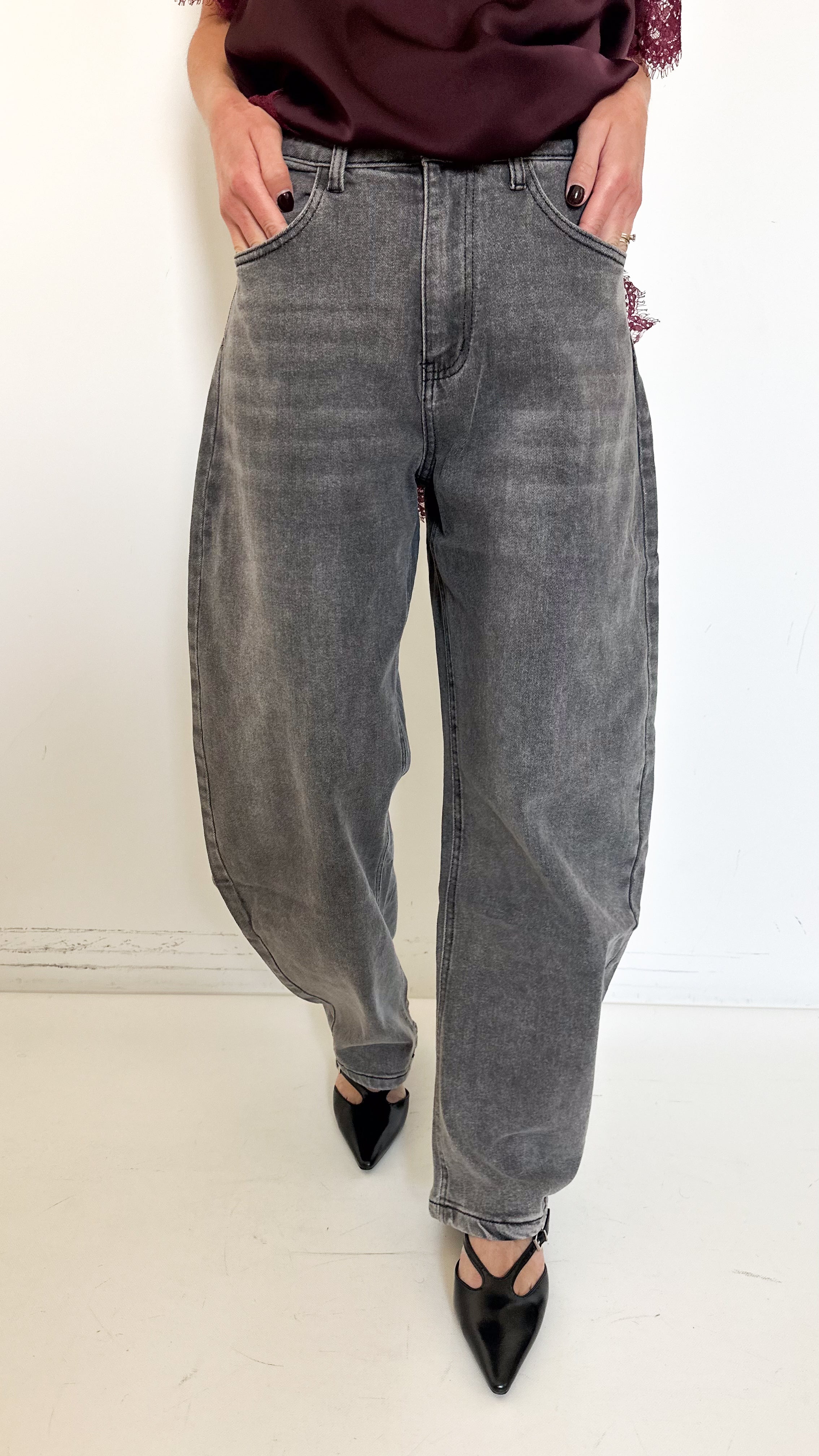Jeans  Balloon Grigi