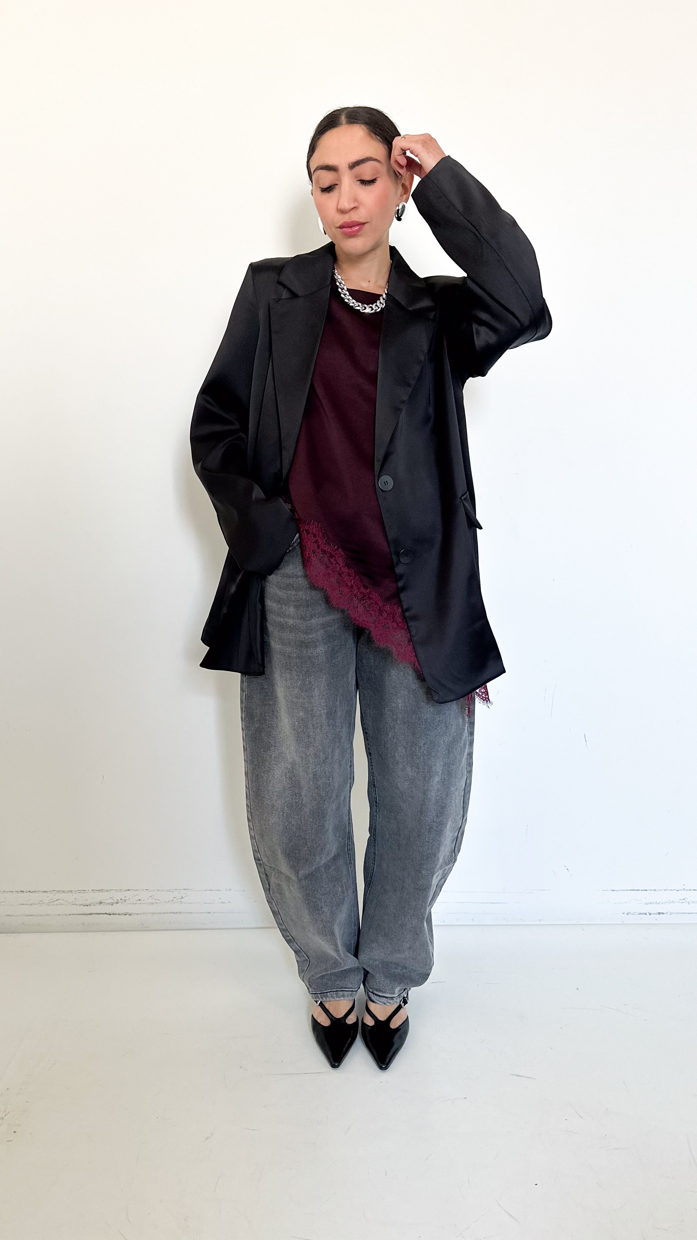 Jeans  Balloon Grigi