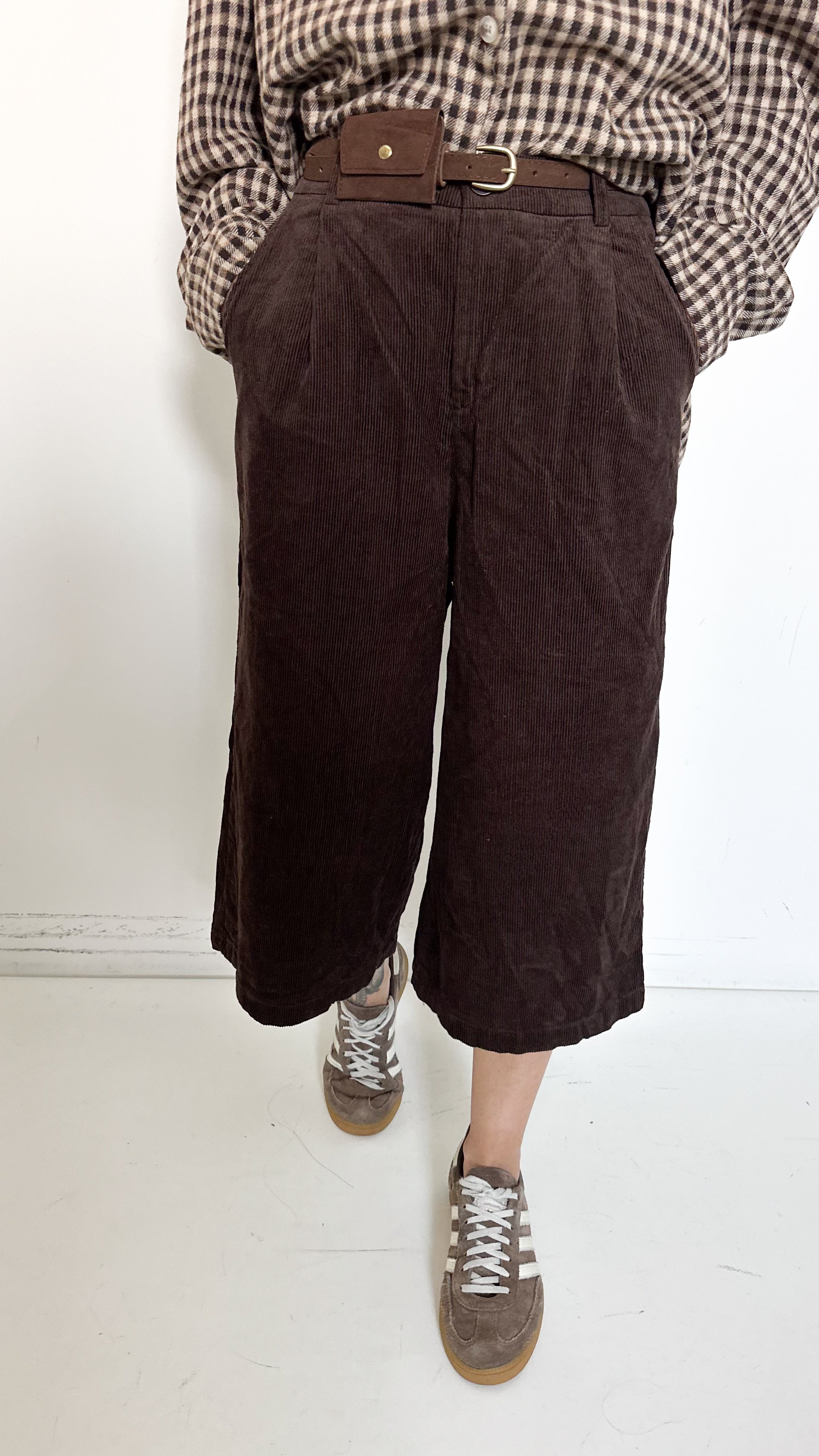 Bermuda Marrone In Velluto