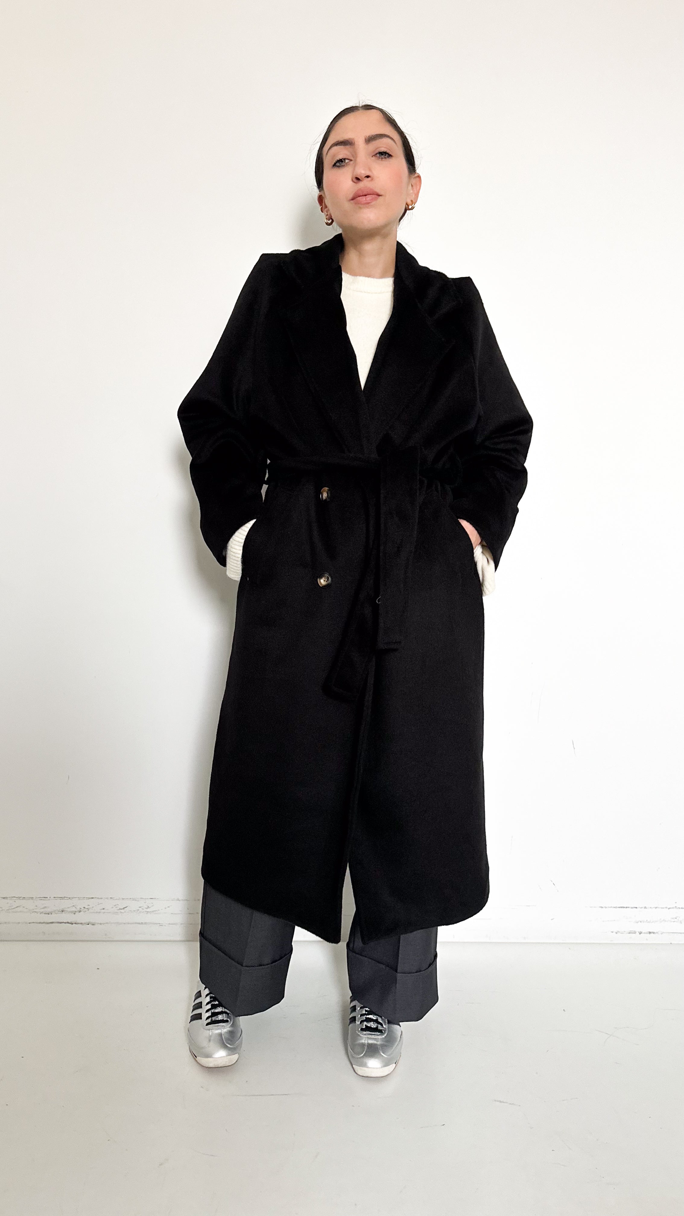 Cappotto Doppiopetto Nero