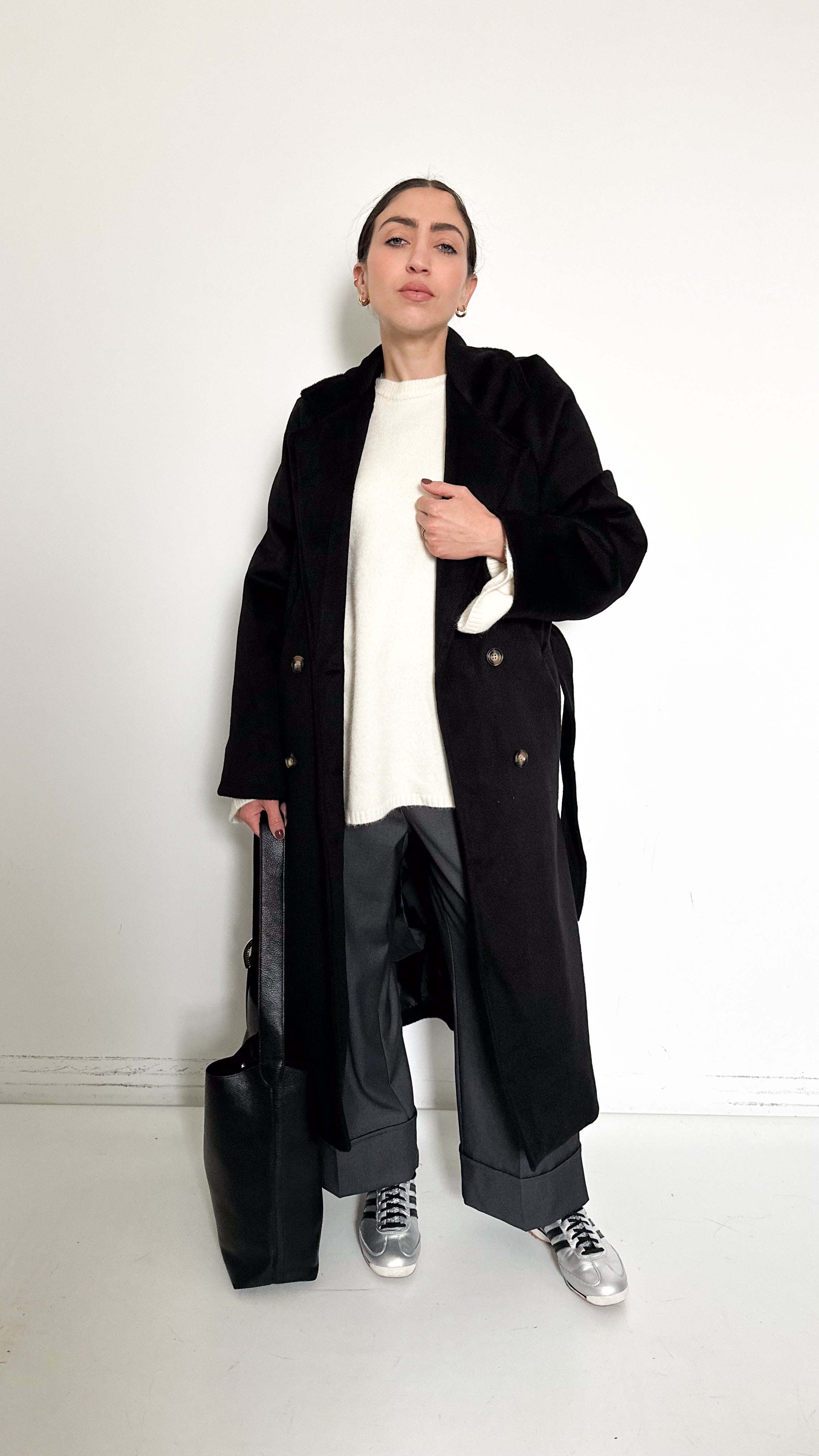 Cappotto Doppiopetto Nero