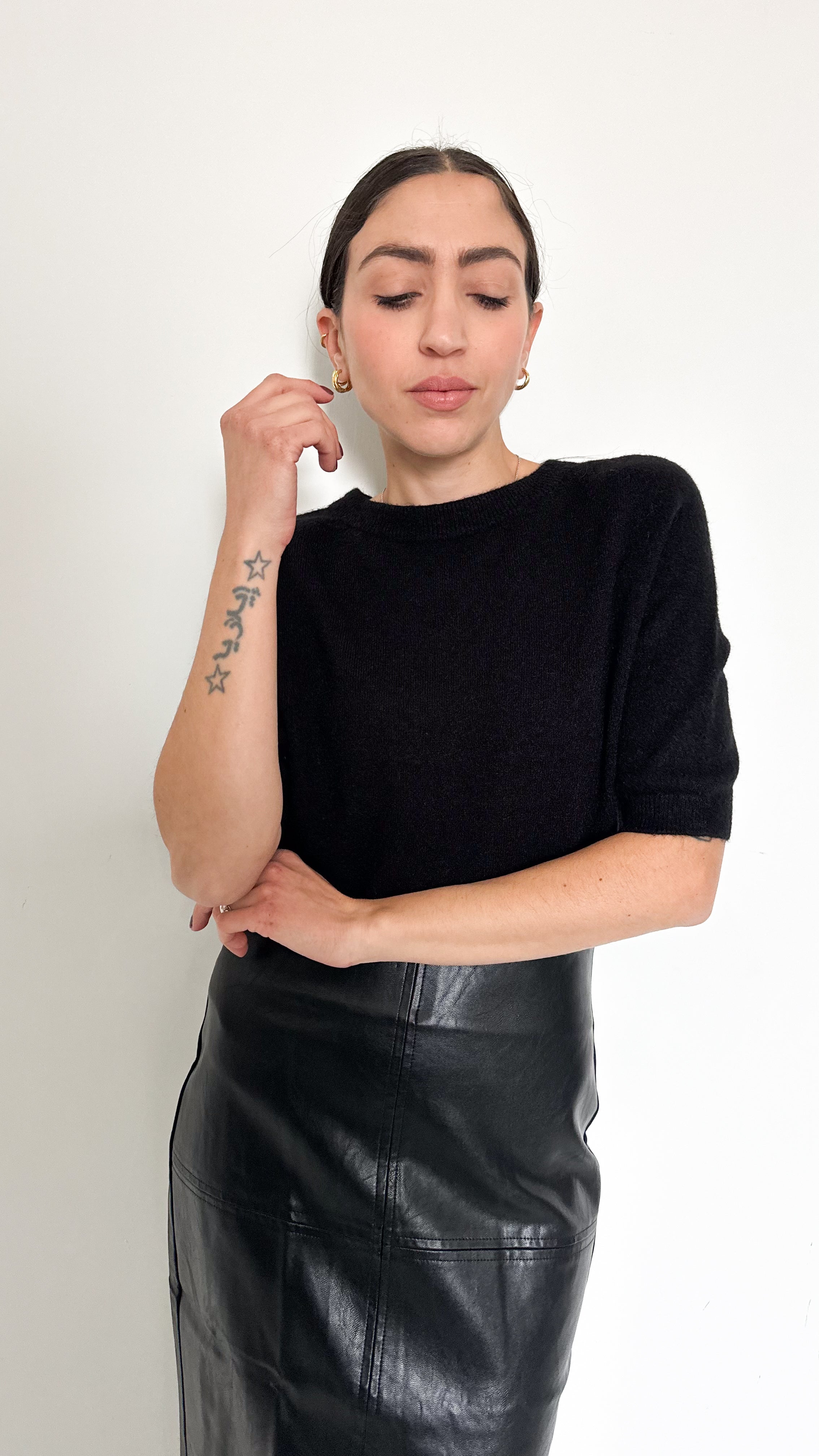 Pull Mezza Manica Nero