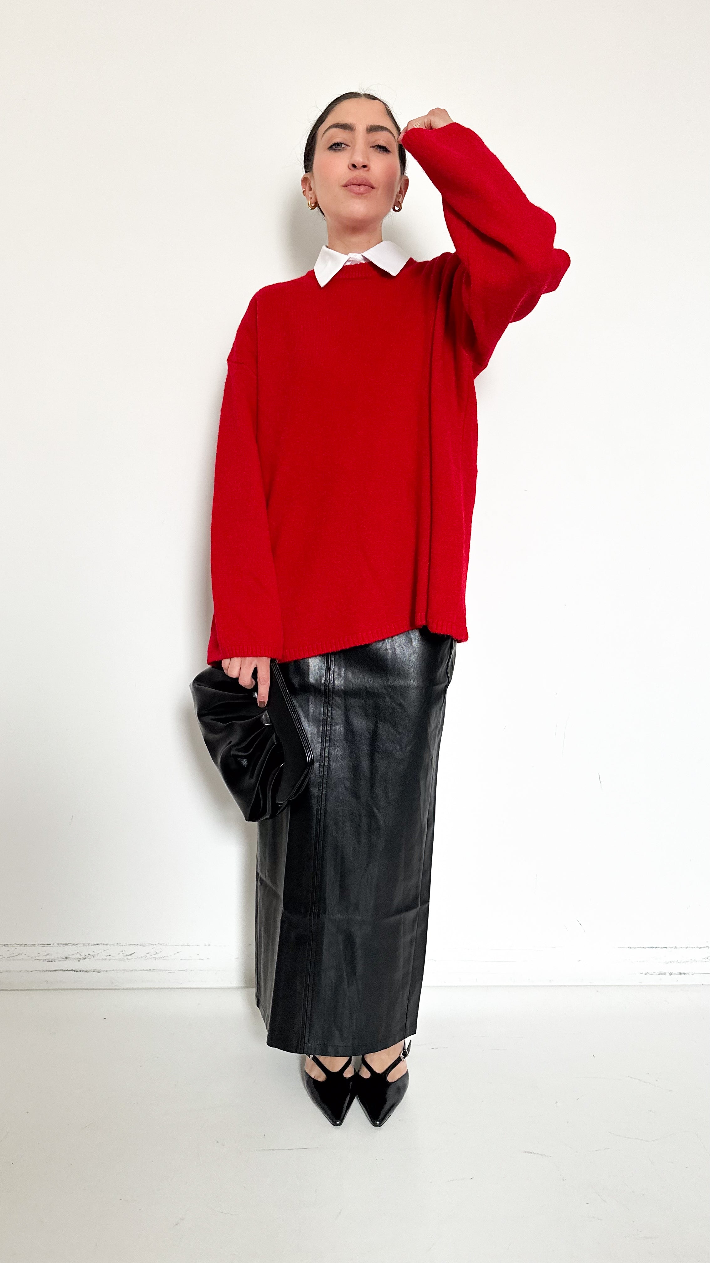 Gonna Longuette In Ecopelle