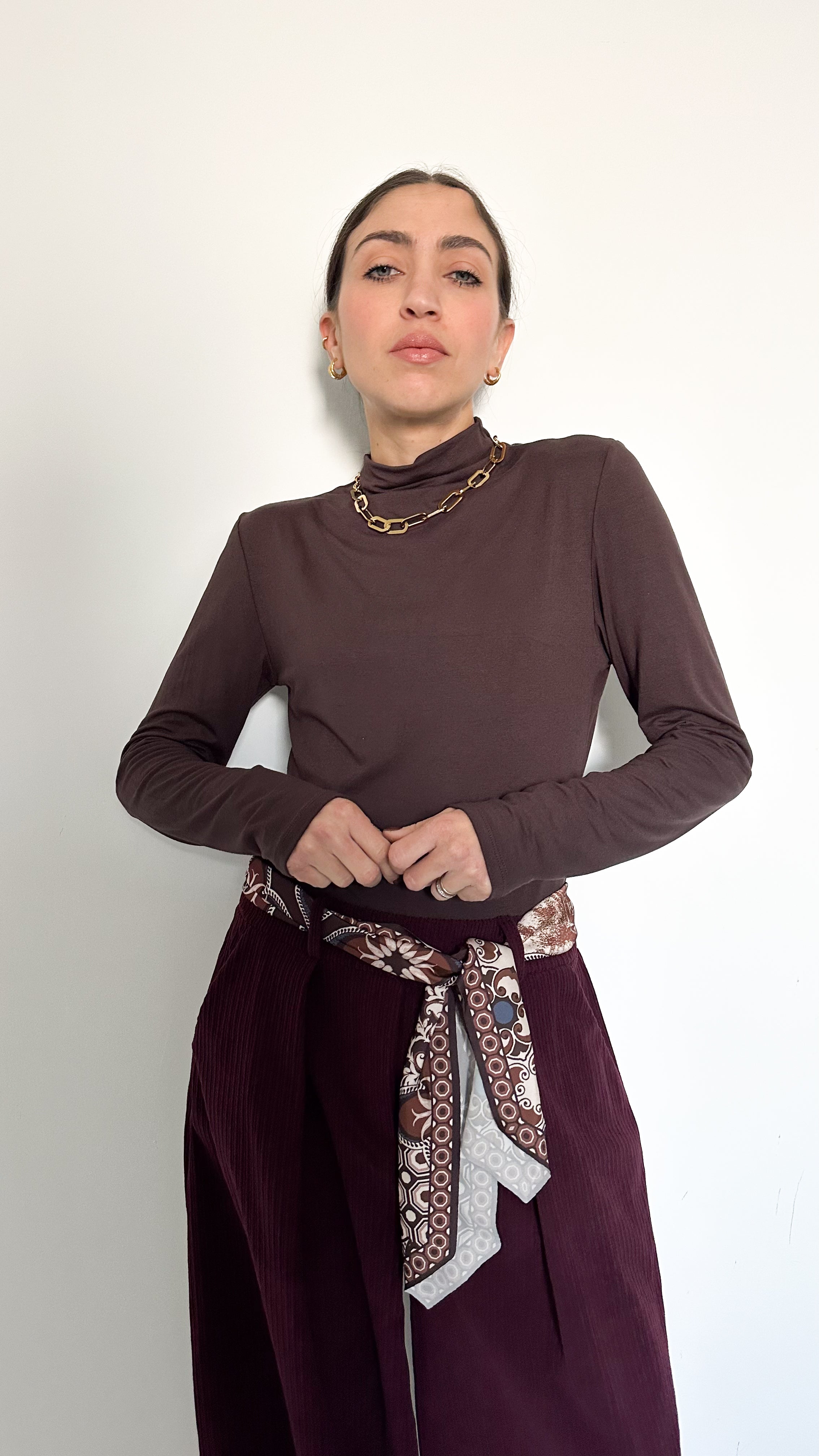 Maglia Basic Marrone