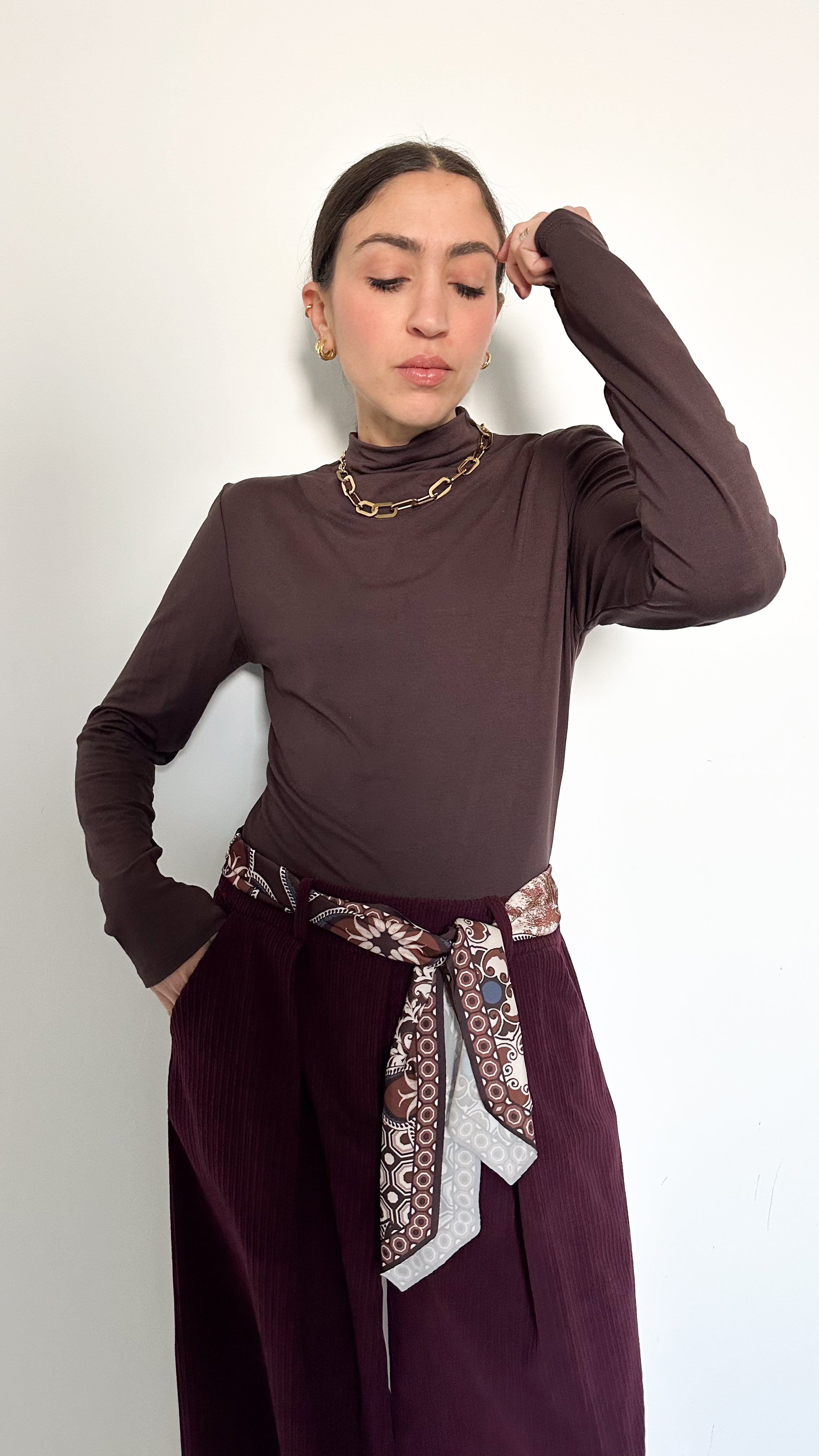 Maglia Basic Marrone