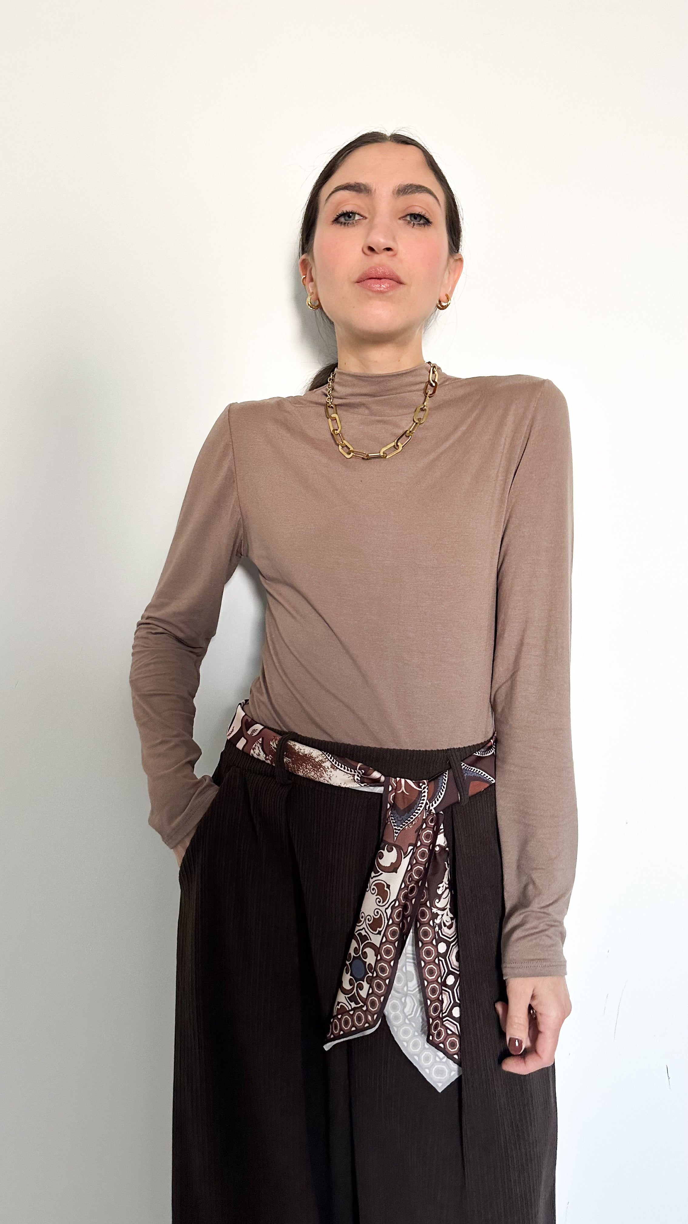 Maglia Basic Taupe