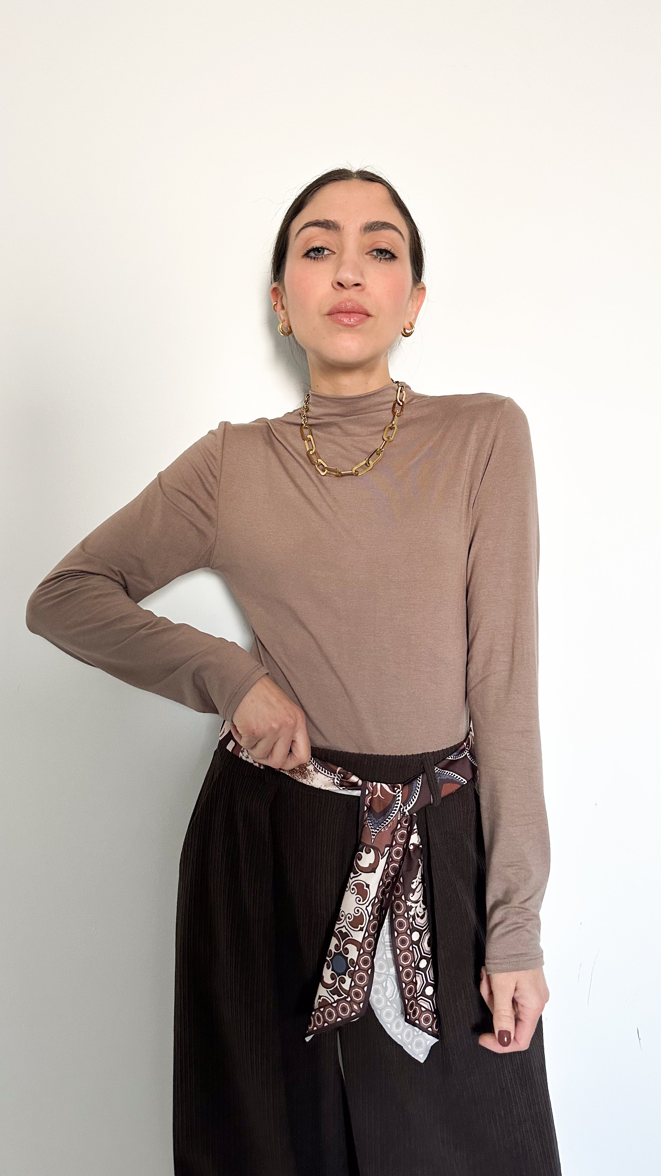 Maglia Basic Taupe