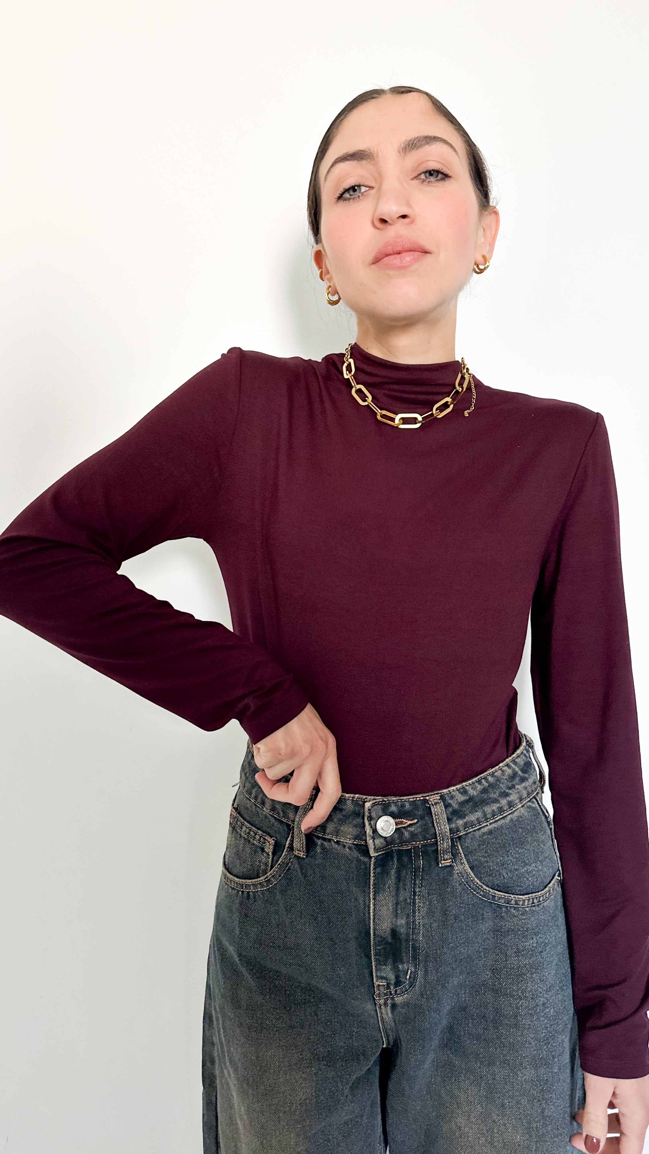 Maglia Basic Borgogna