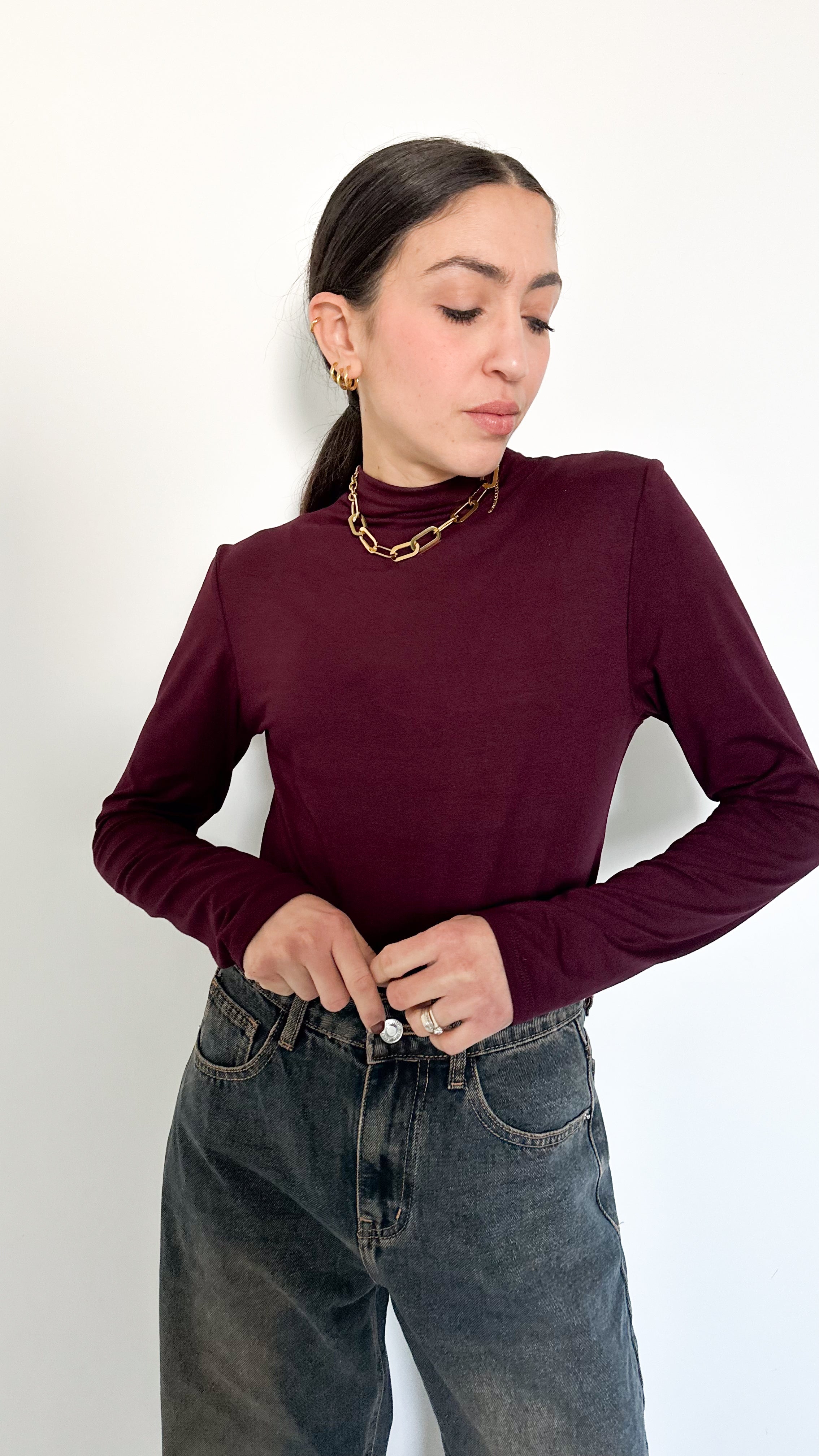 Maglia Basic Borgogna