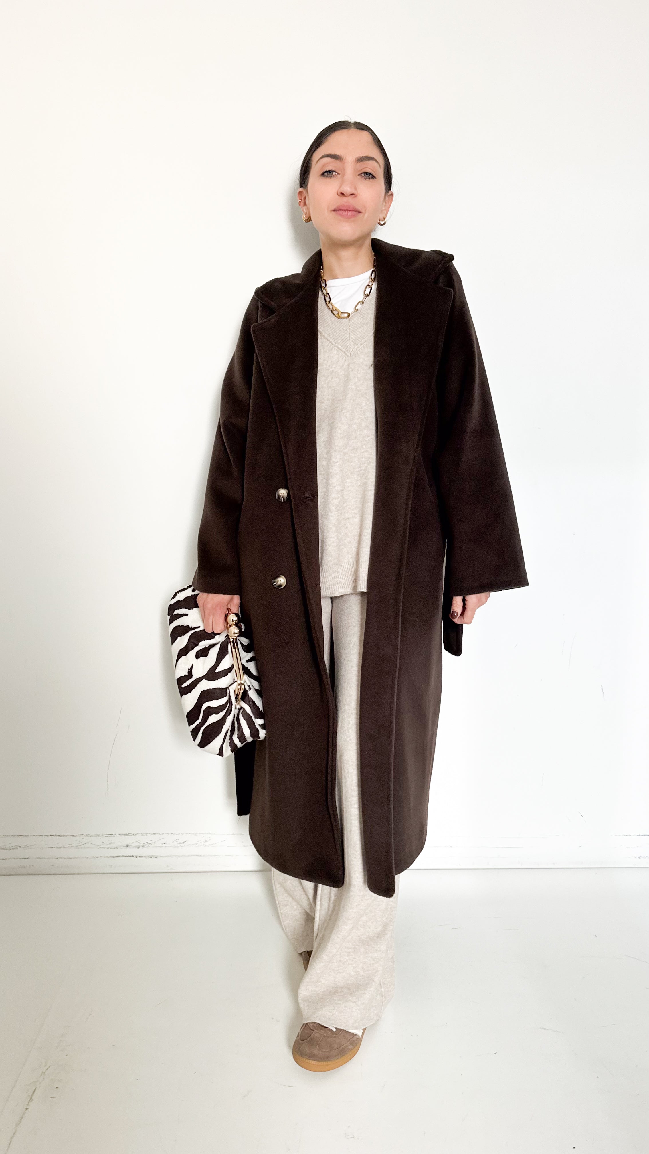 Cappotto Doppiopetto Marrone