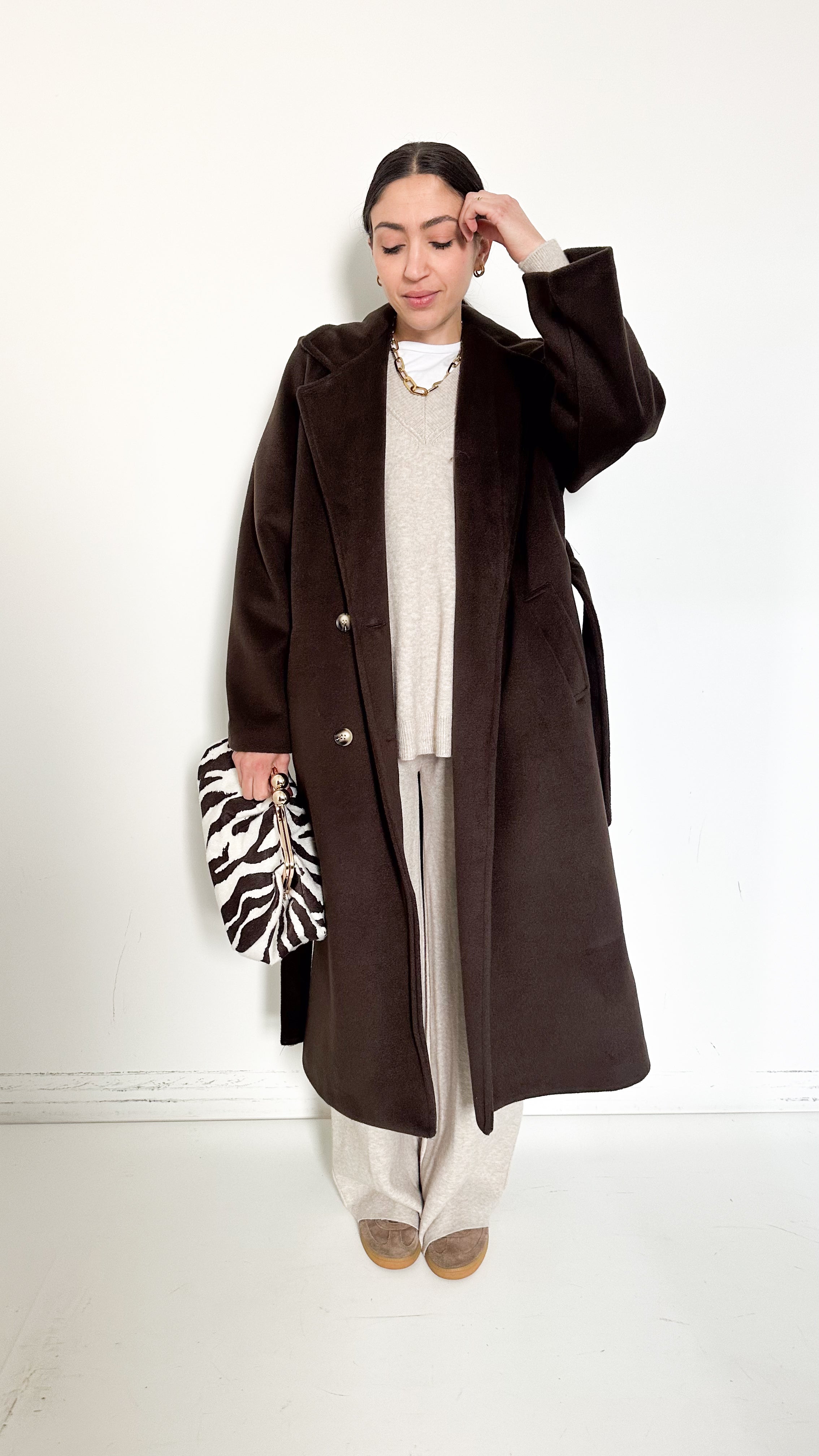 Cappotto Doppiopetto Marrone