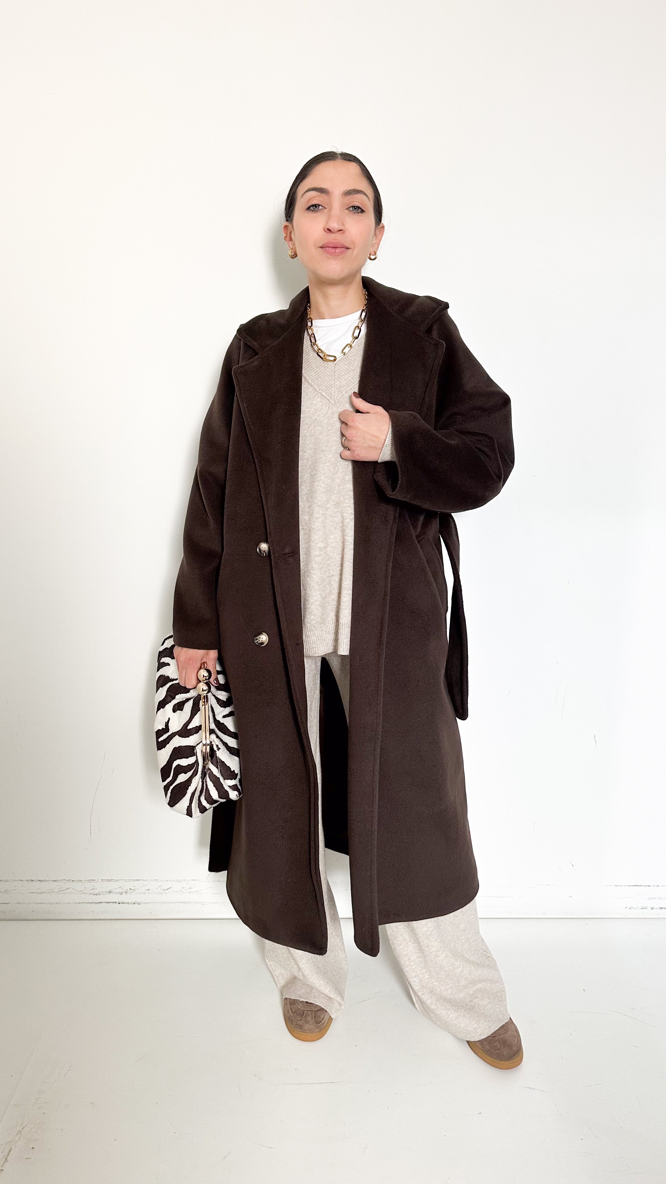 Cappotto Doppiopetto Marrone