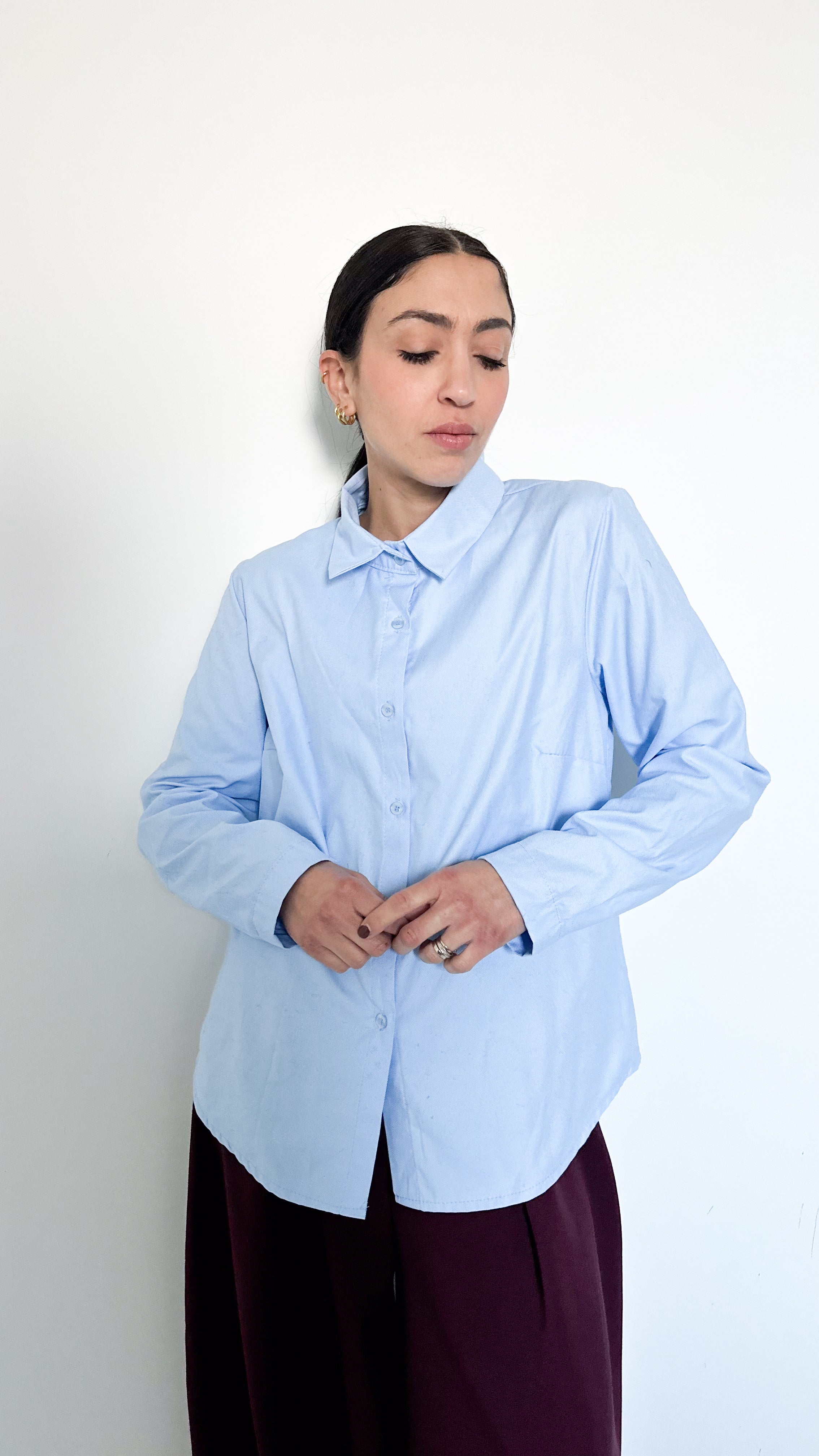 Camicia Basic Azzurra