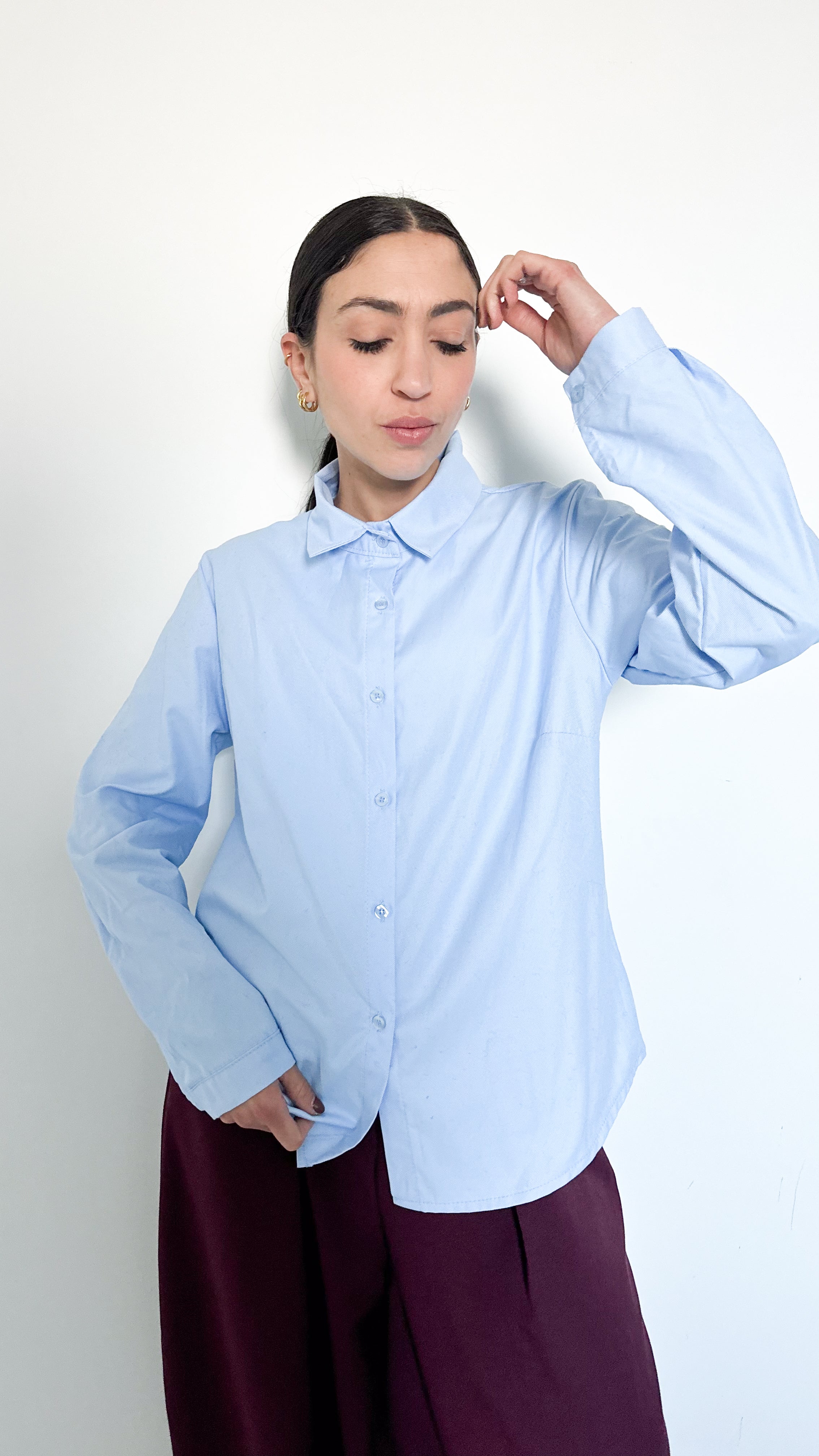 Camicia Basic Azzurra