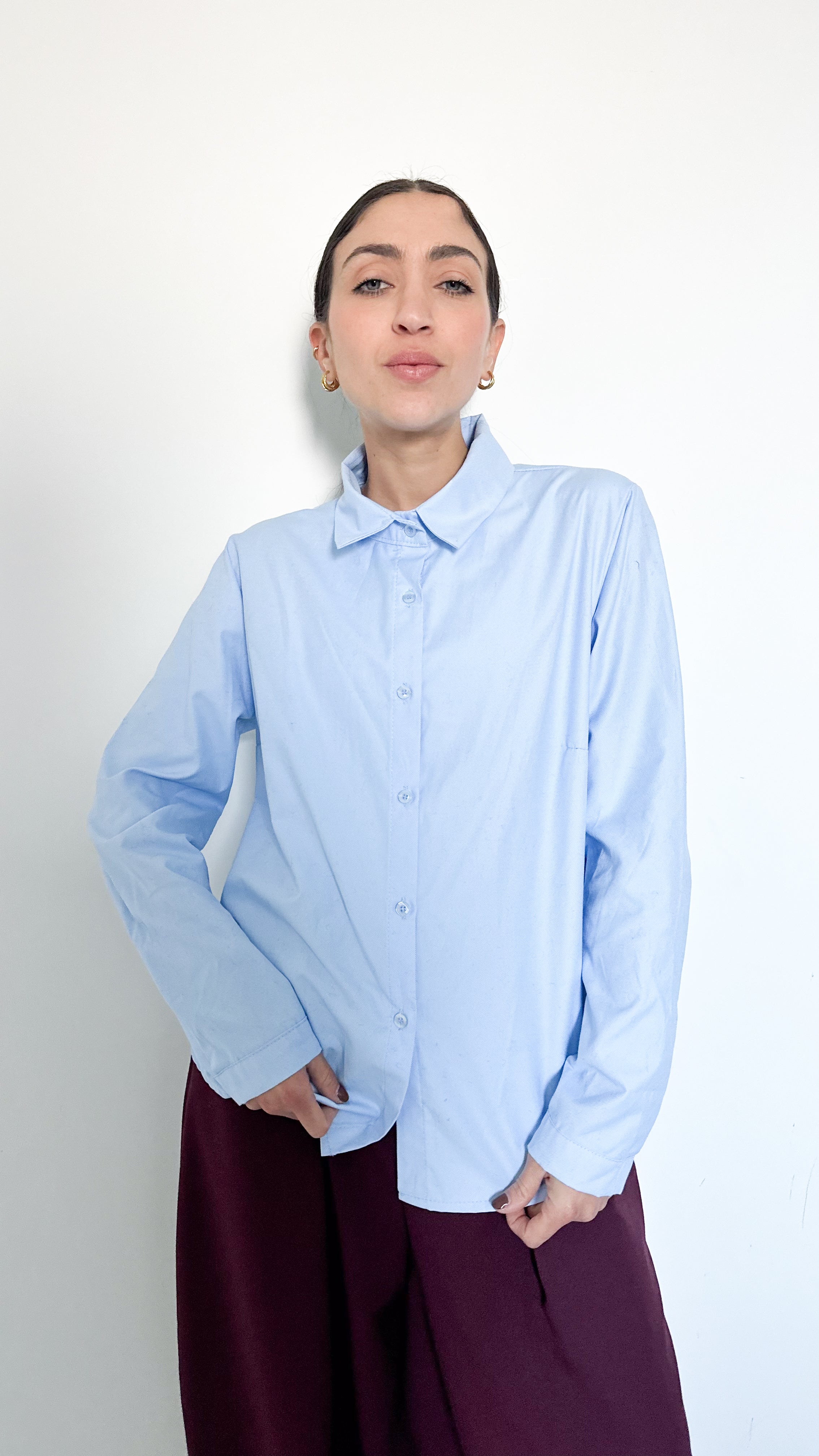 Camicia Basic Azzurra