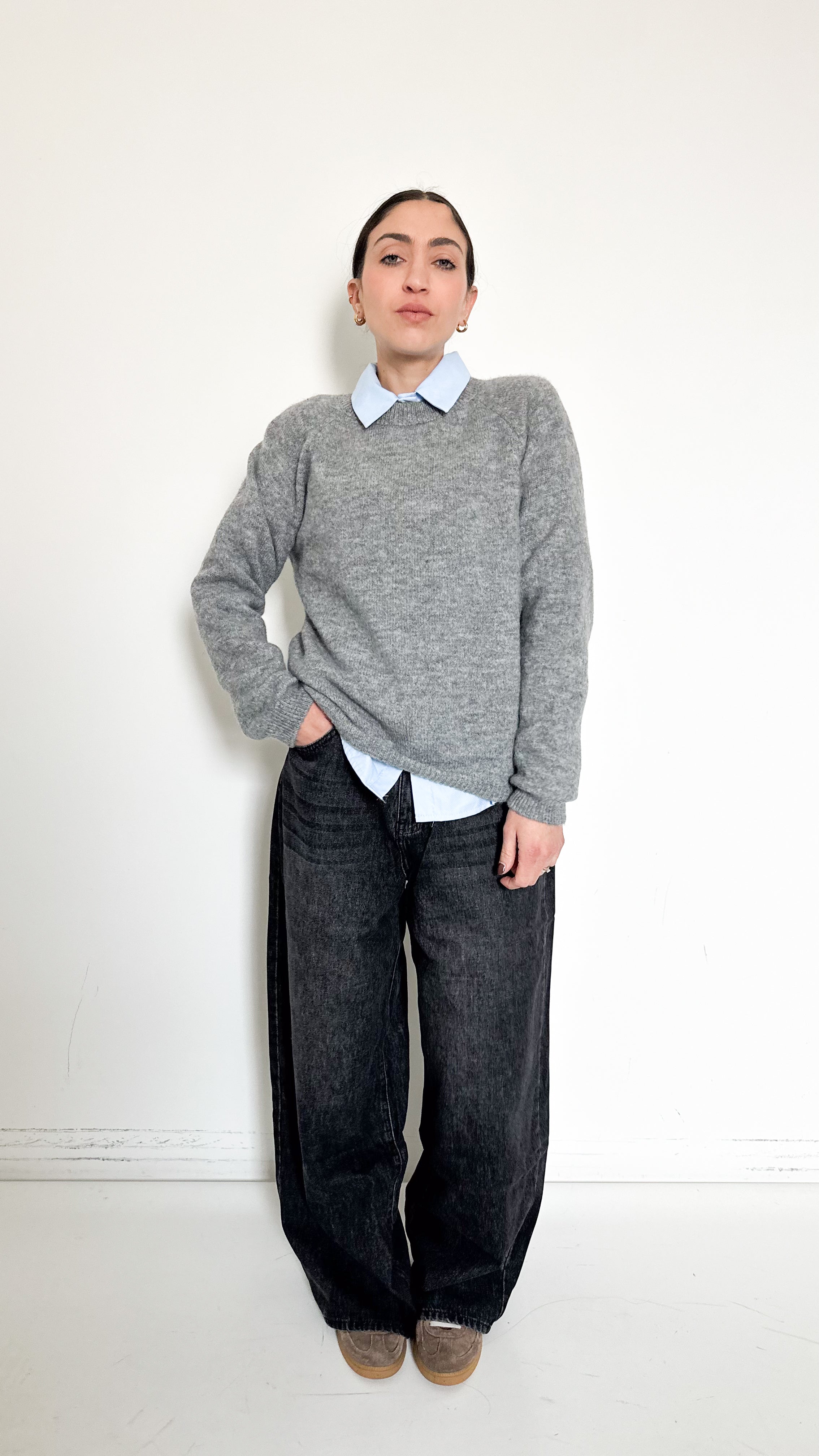 Pull Grigio Girocollo