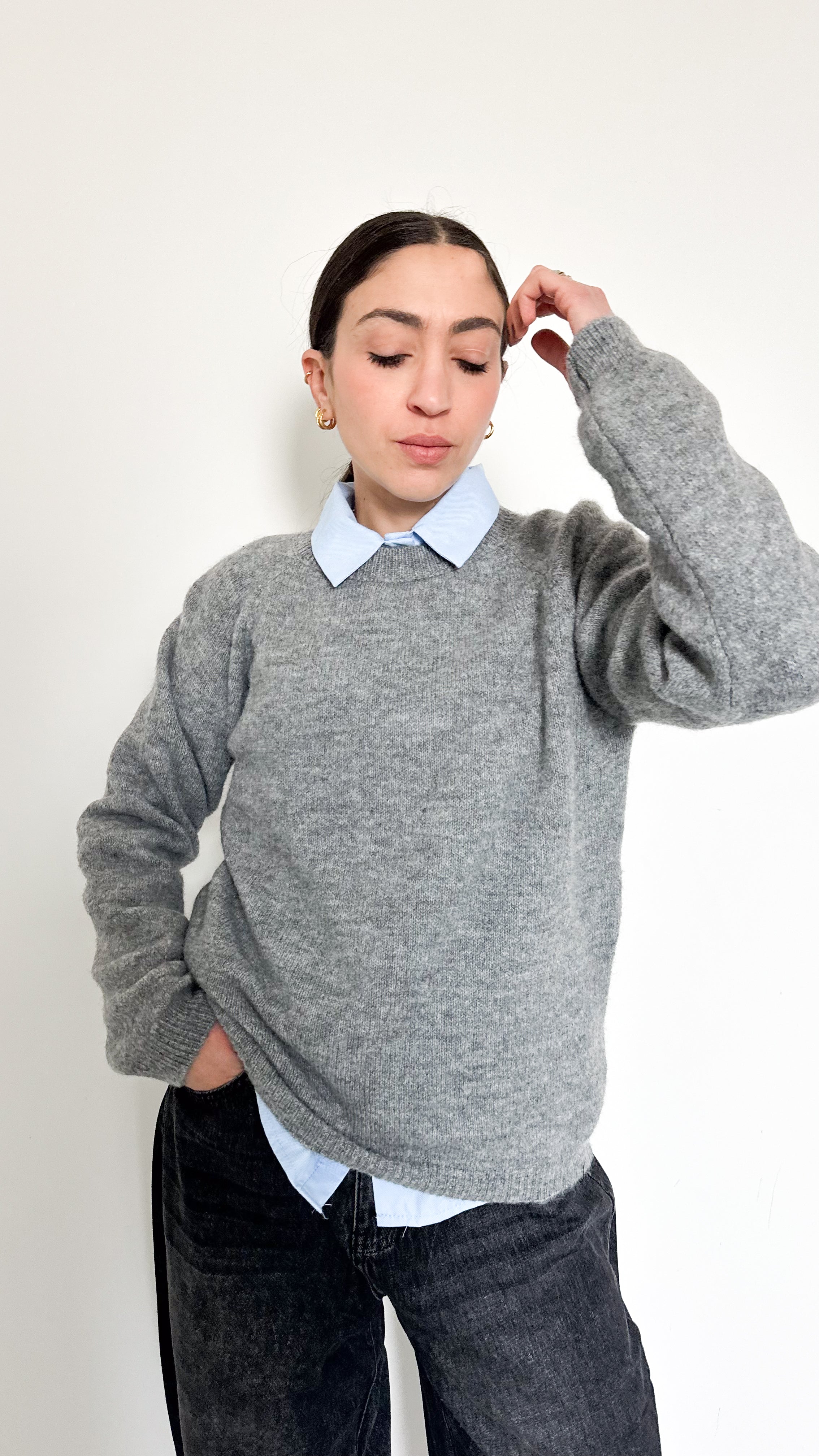 Pull Grigio Girocollo