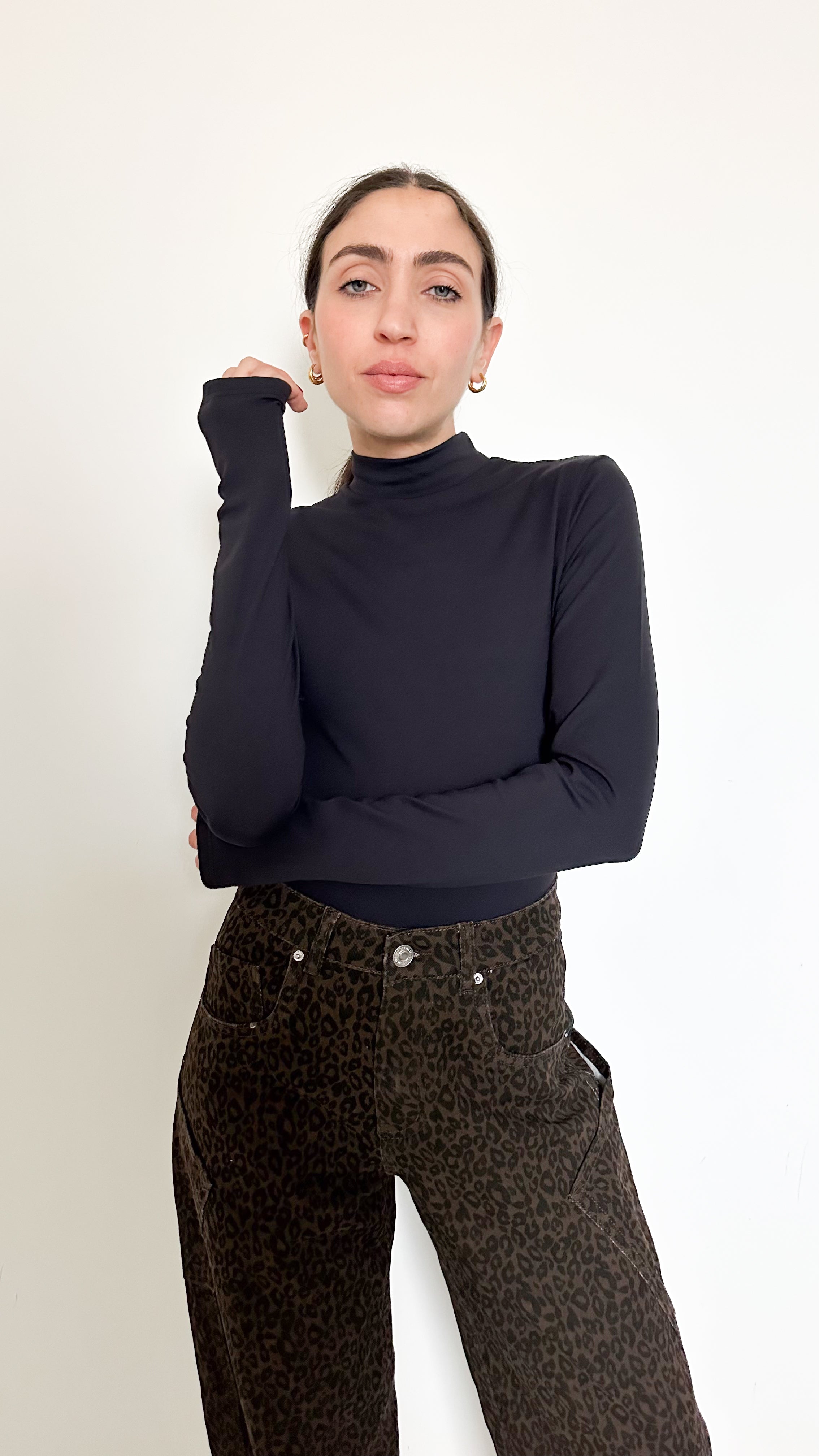 Body Nero Manica Lunga