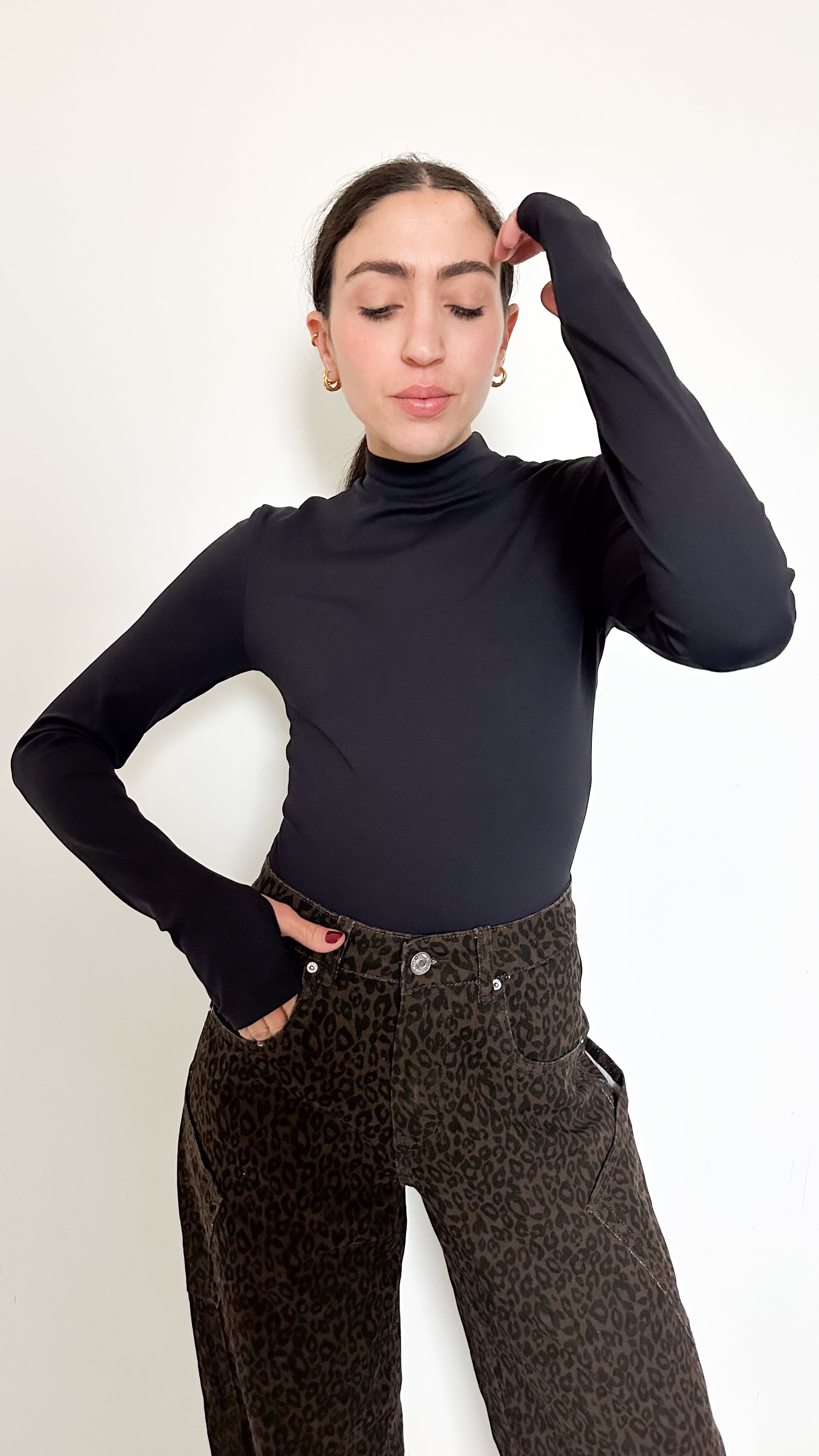 Body Nero Manica Lunga