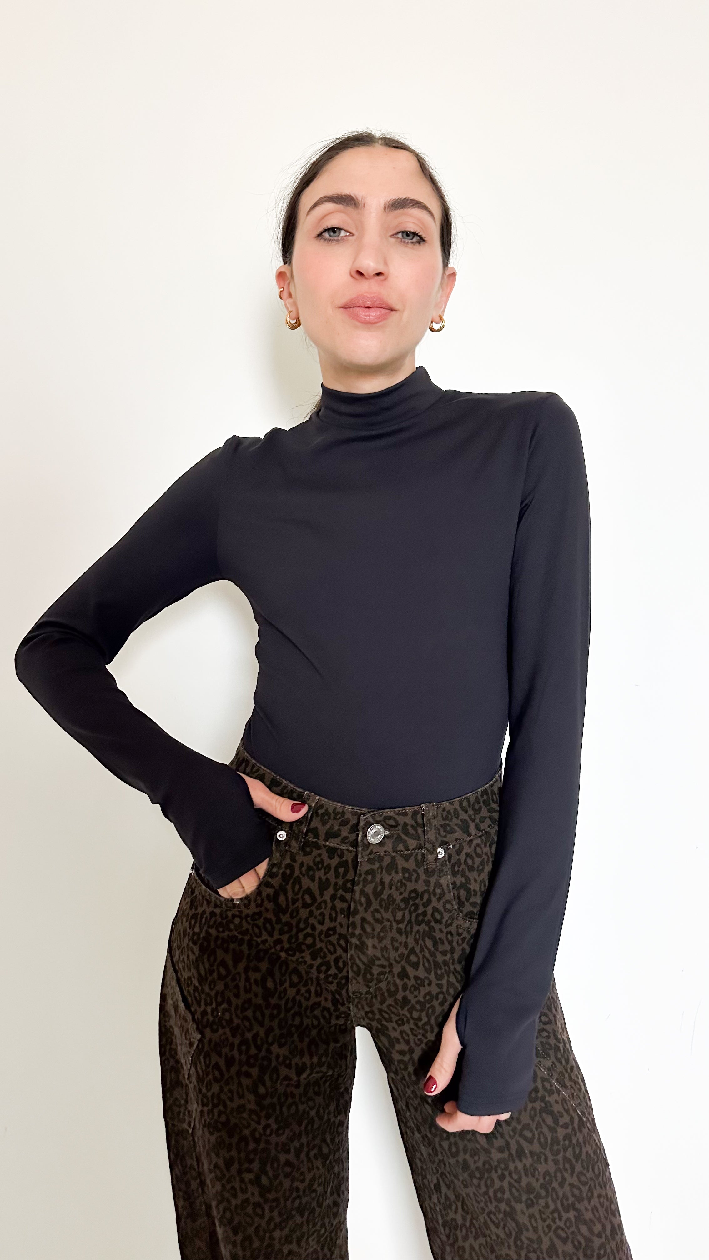 Body Nero Manica Lunga