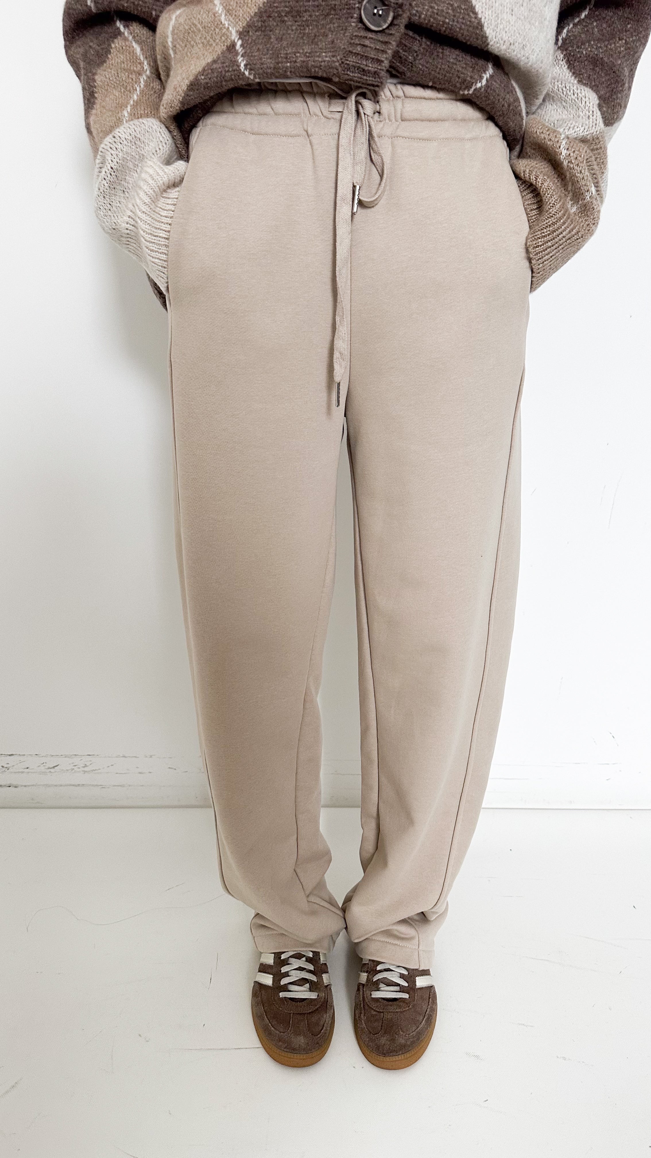 Pantaloni Jogger Beige