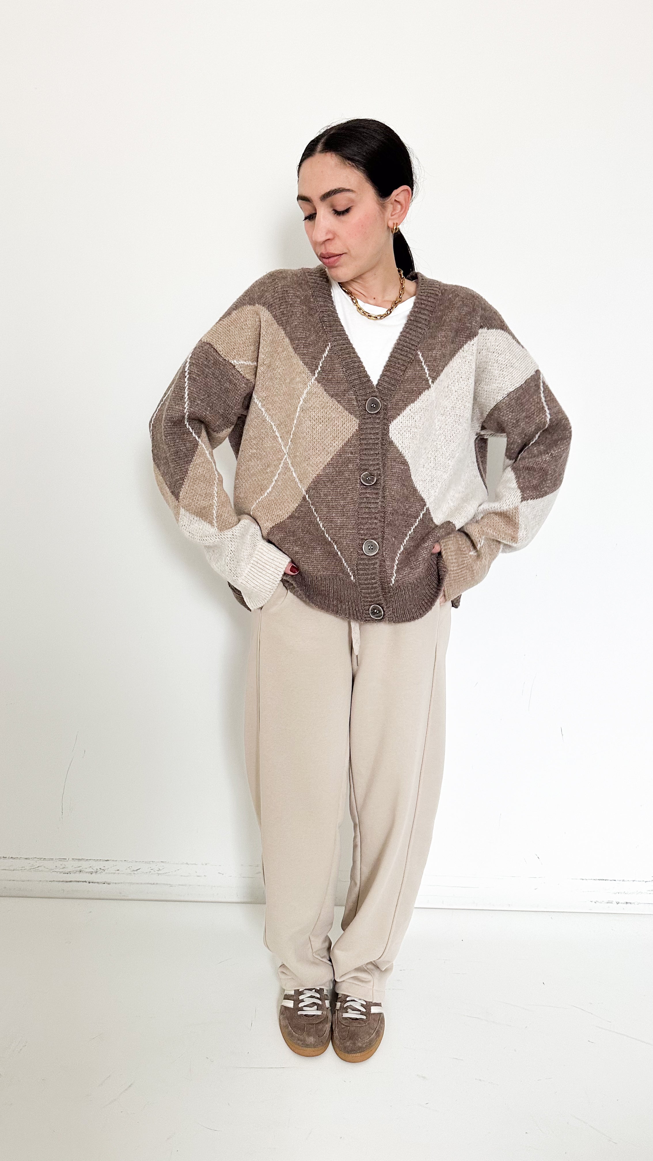 Pantaloni Jogger Beige