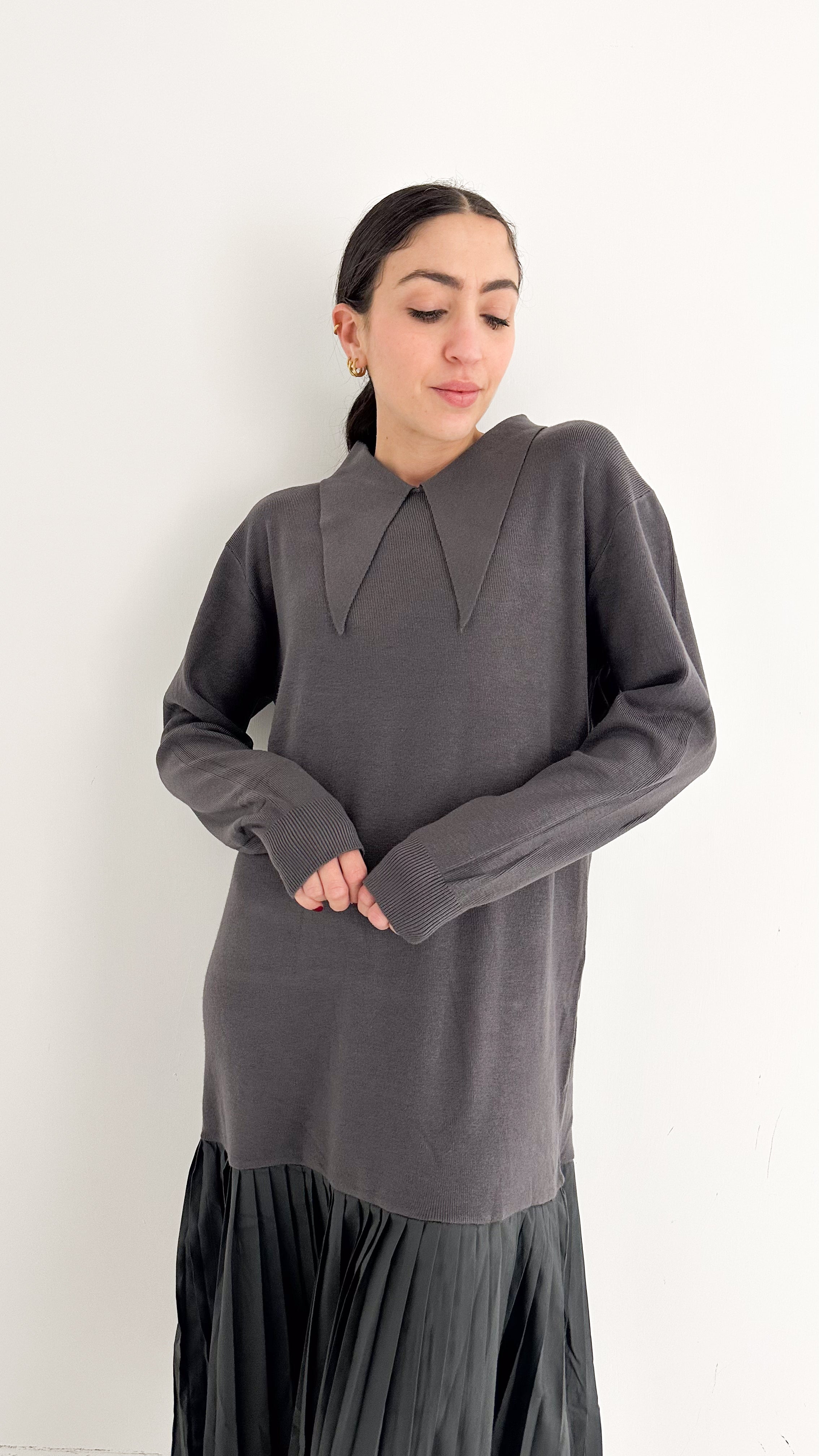 Vestito Grigio Combinato