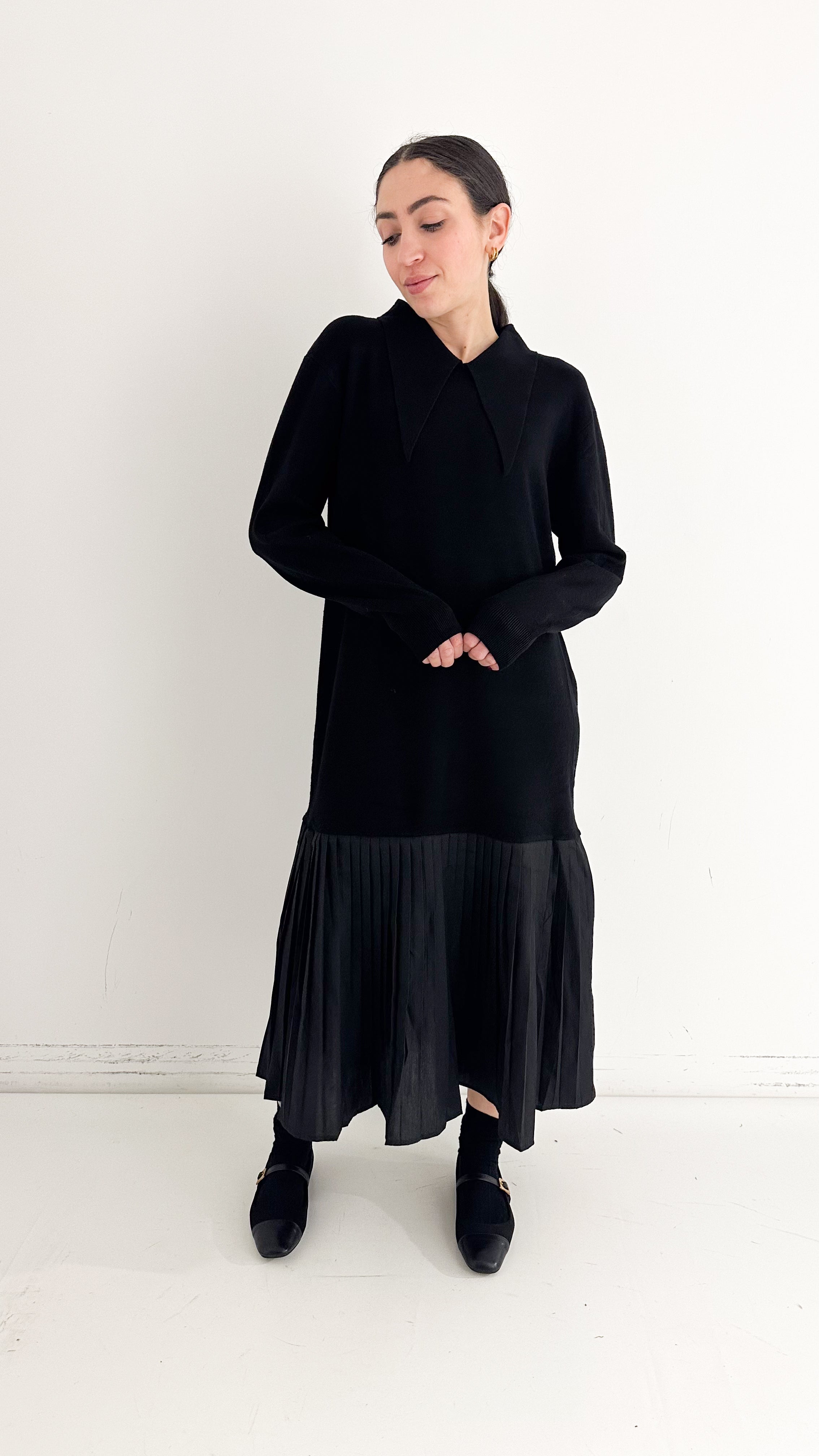 Vestito Nero Combinato