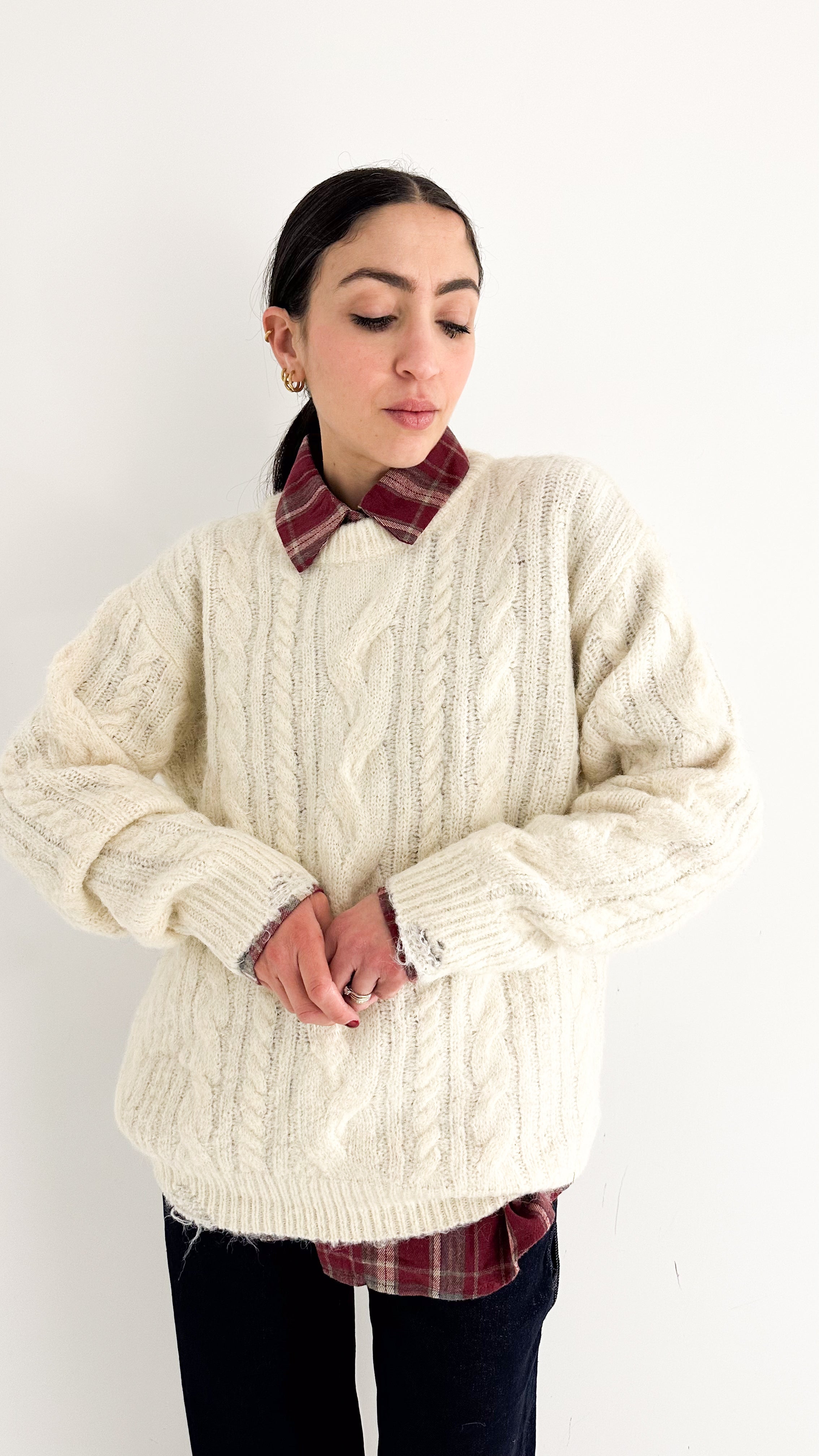 Pull Panna Con Trecce