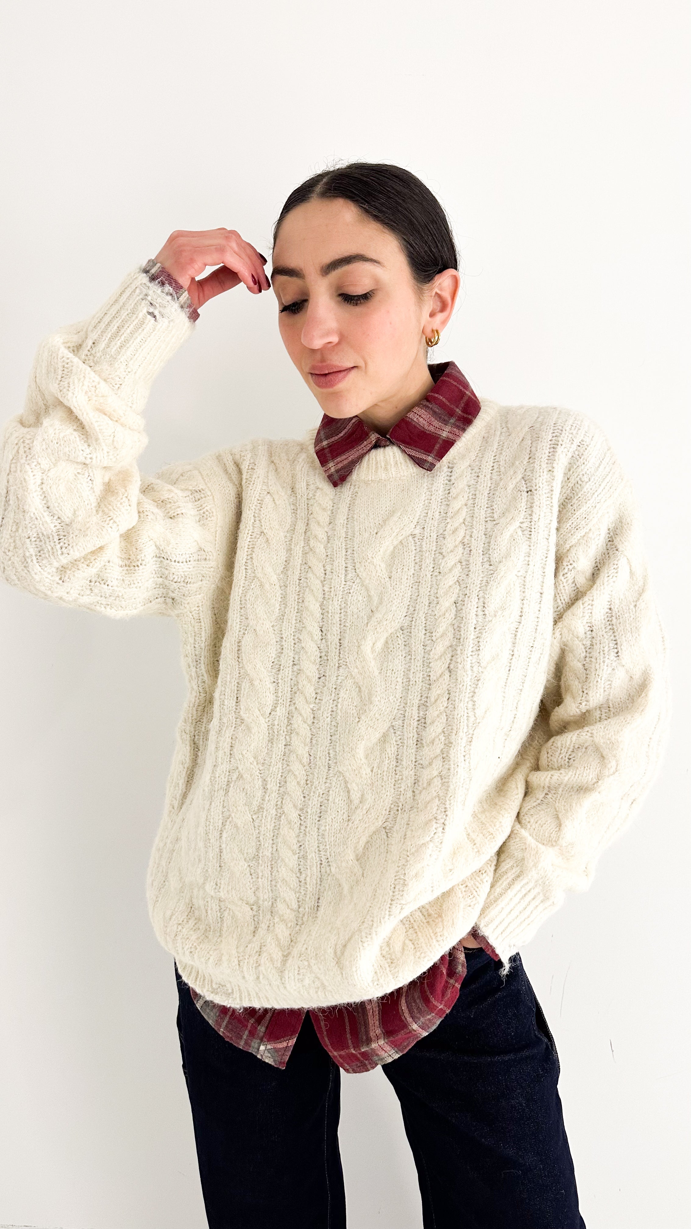 Pull Panna Con Trecce