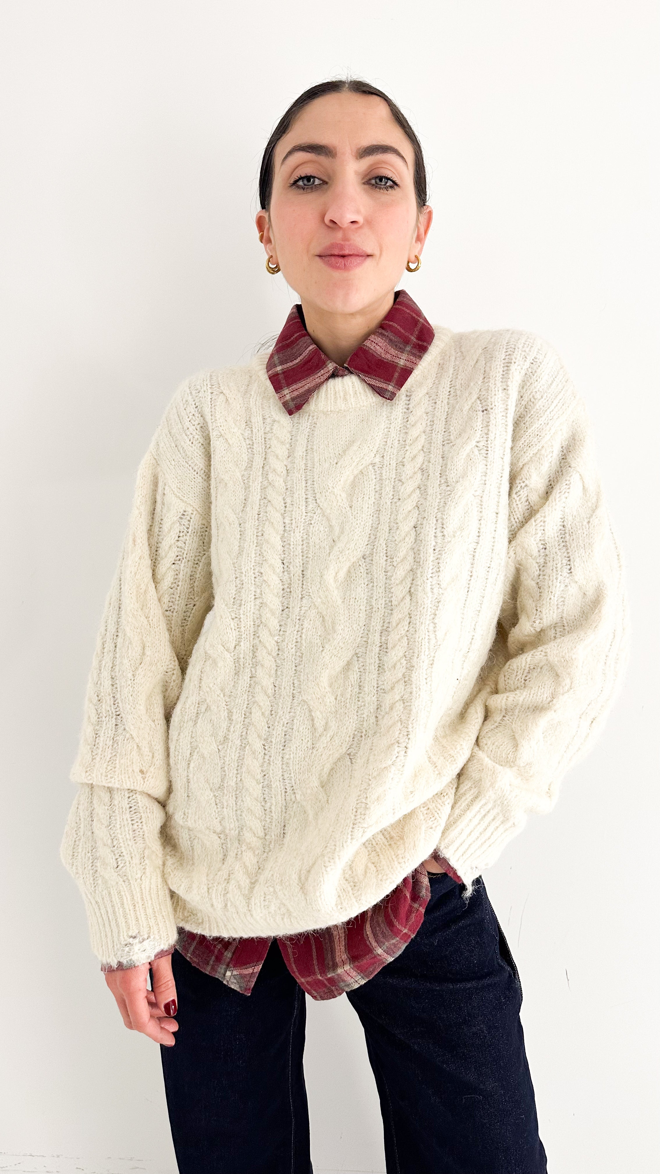 Pull Panna Con Trecce