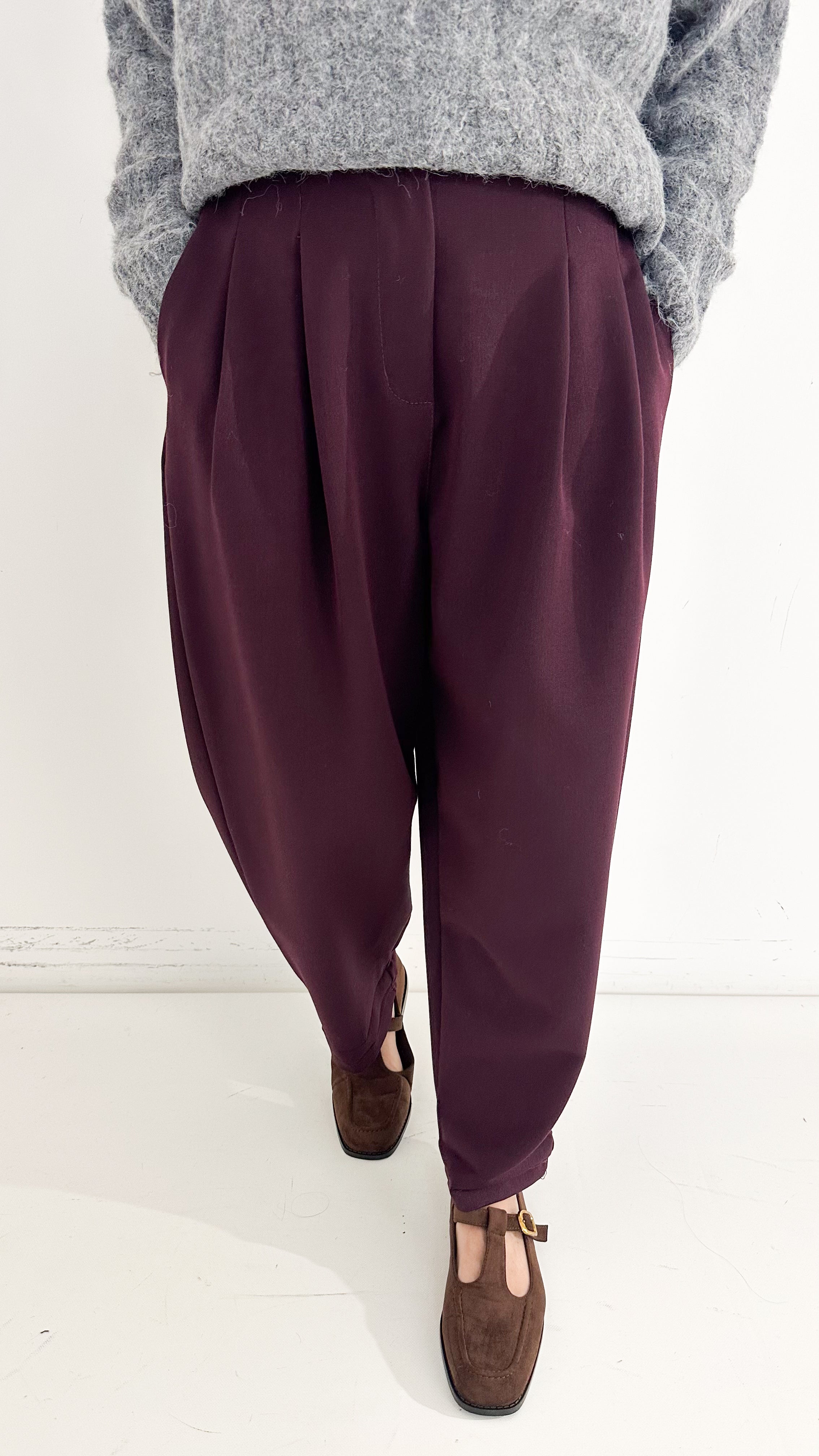 Pantaloni Ilaria Borgogna