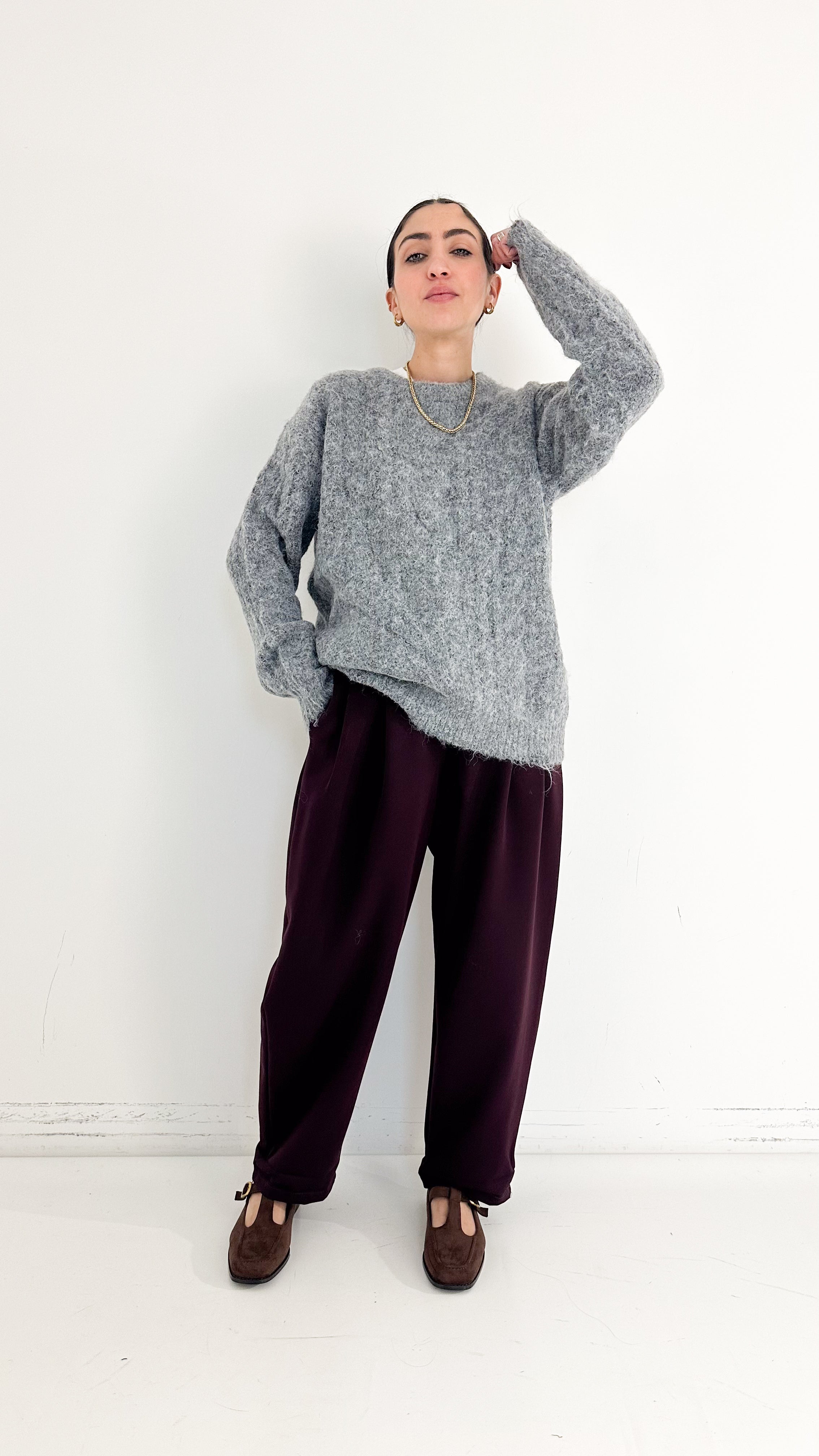 Pantaloni Ilaria Borgogna