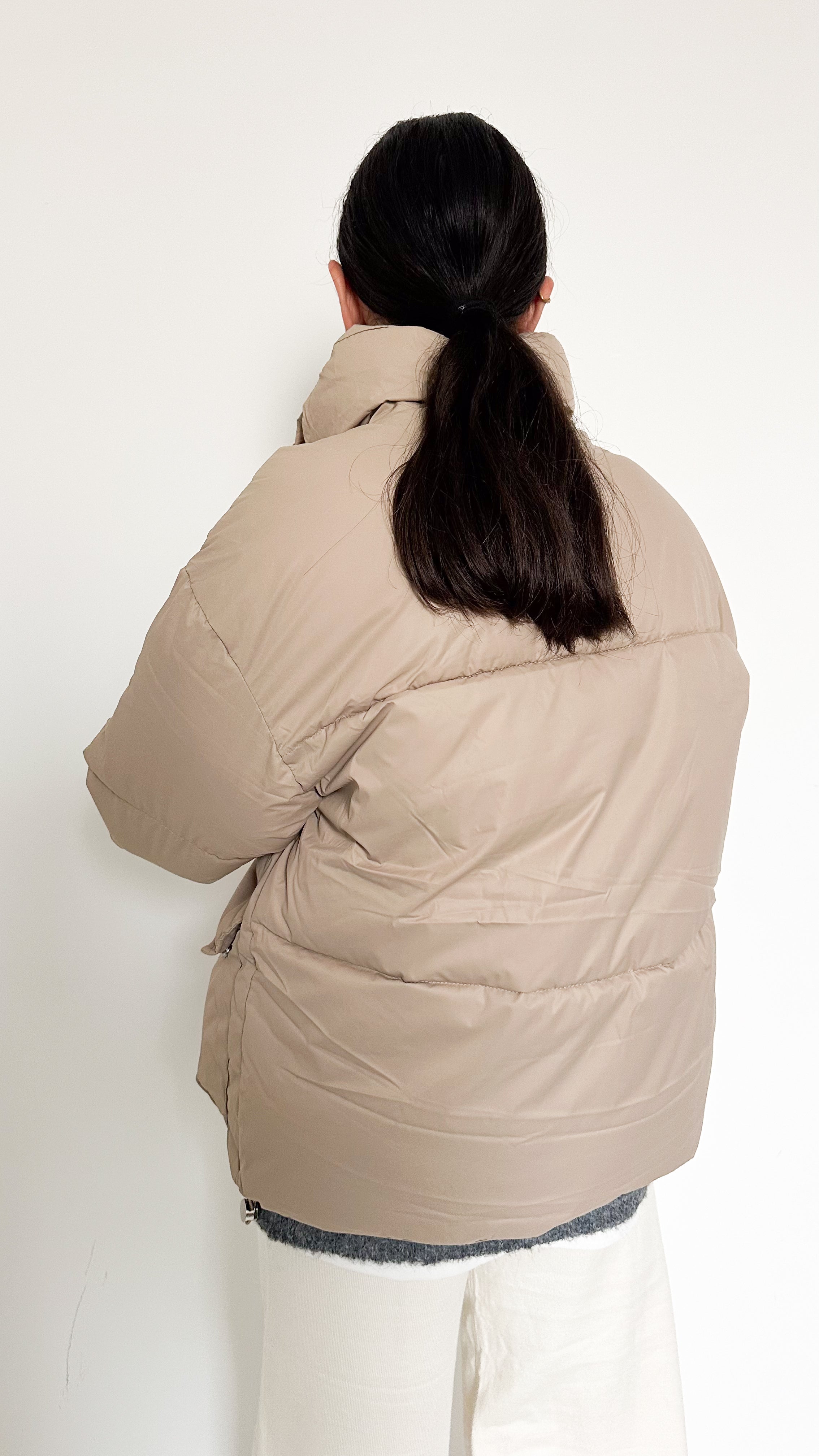 Giubbotto Bomber Beige