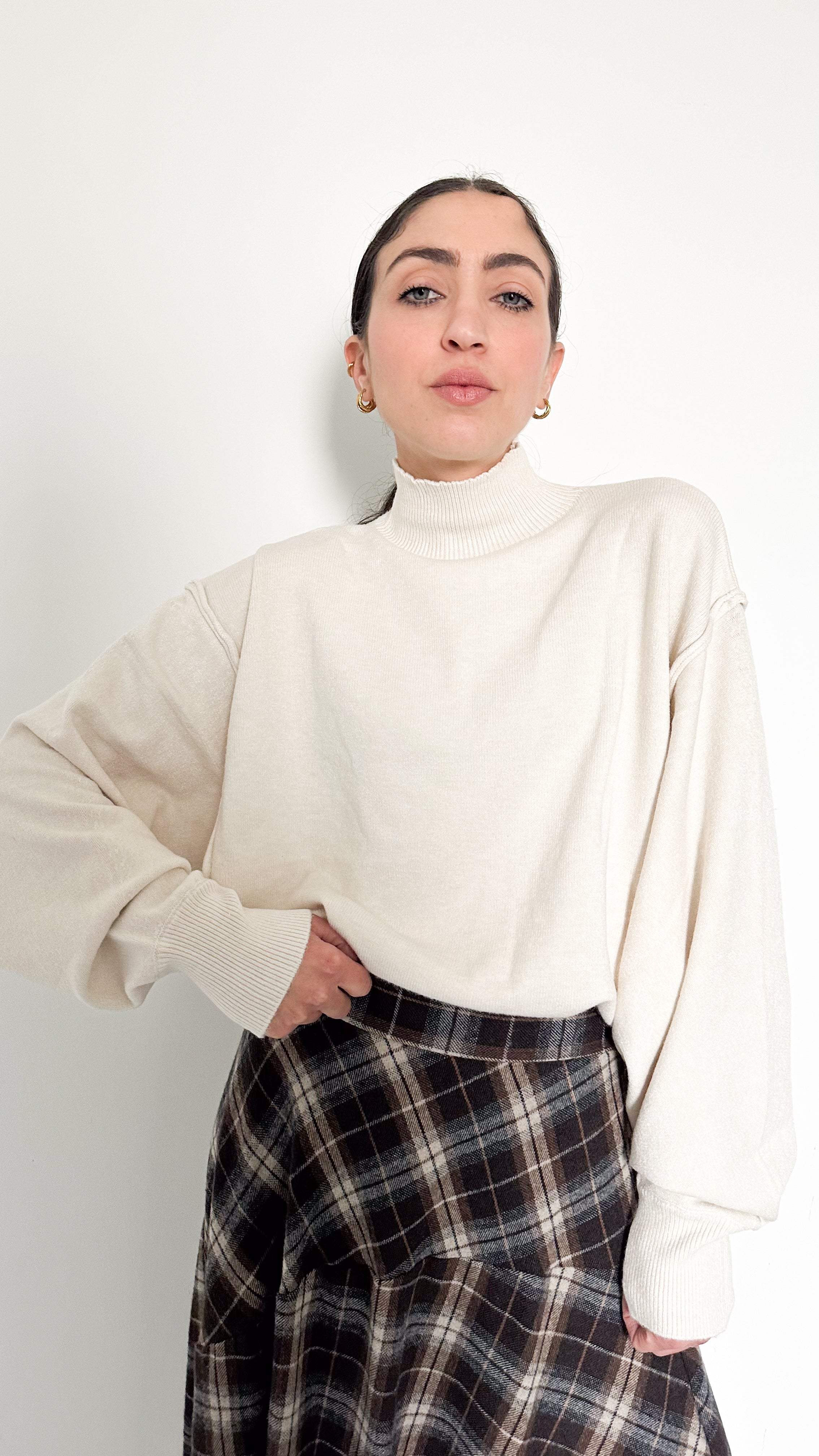 Pull Panna Manica A Sbuffo