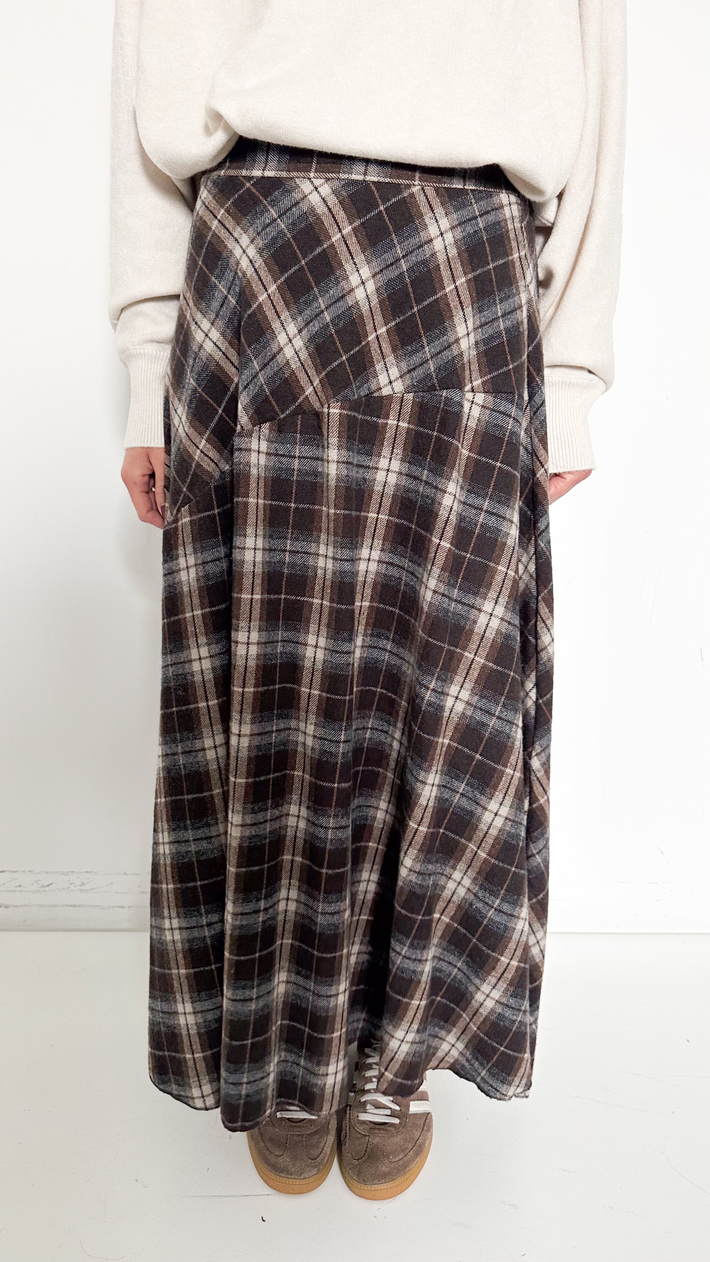 Gonna A Quadri Con Spacco