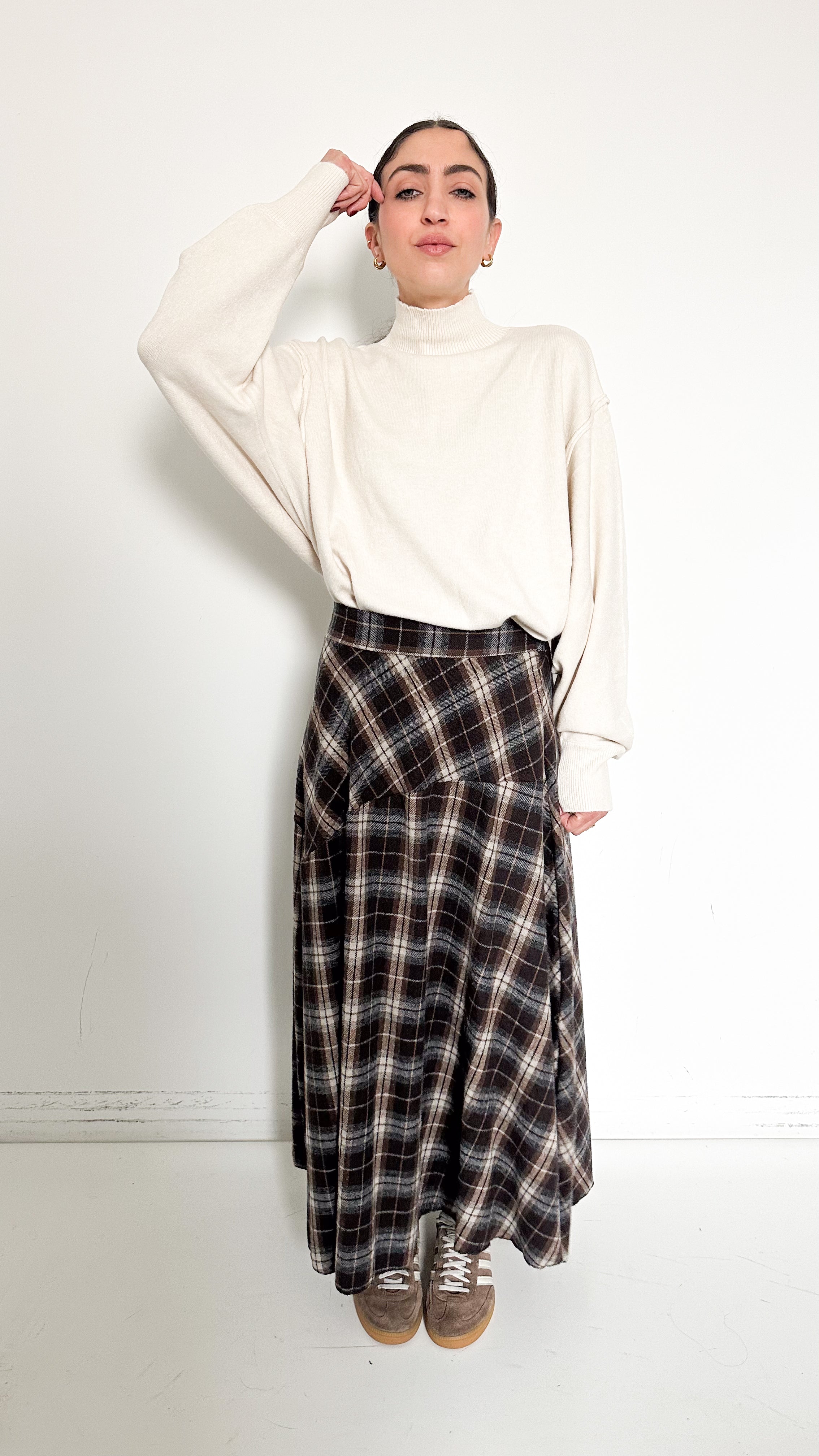 Gonna A Quadri Con Spacco