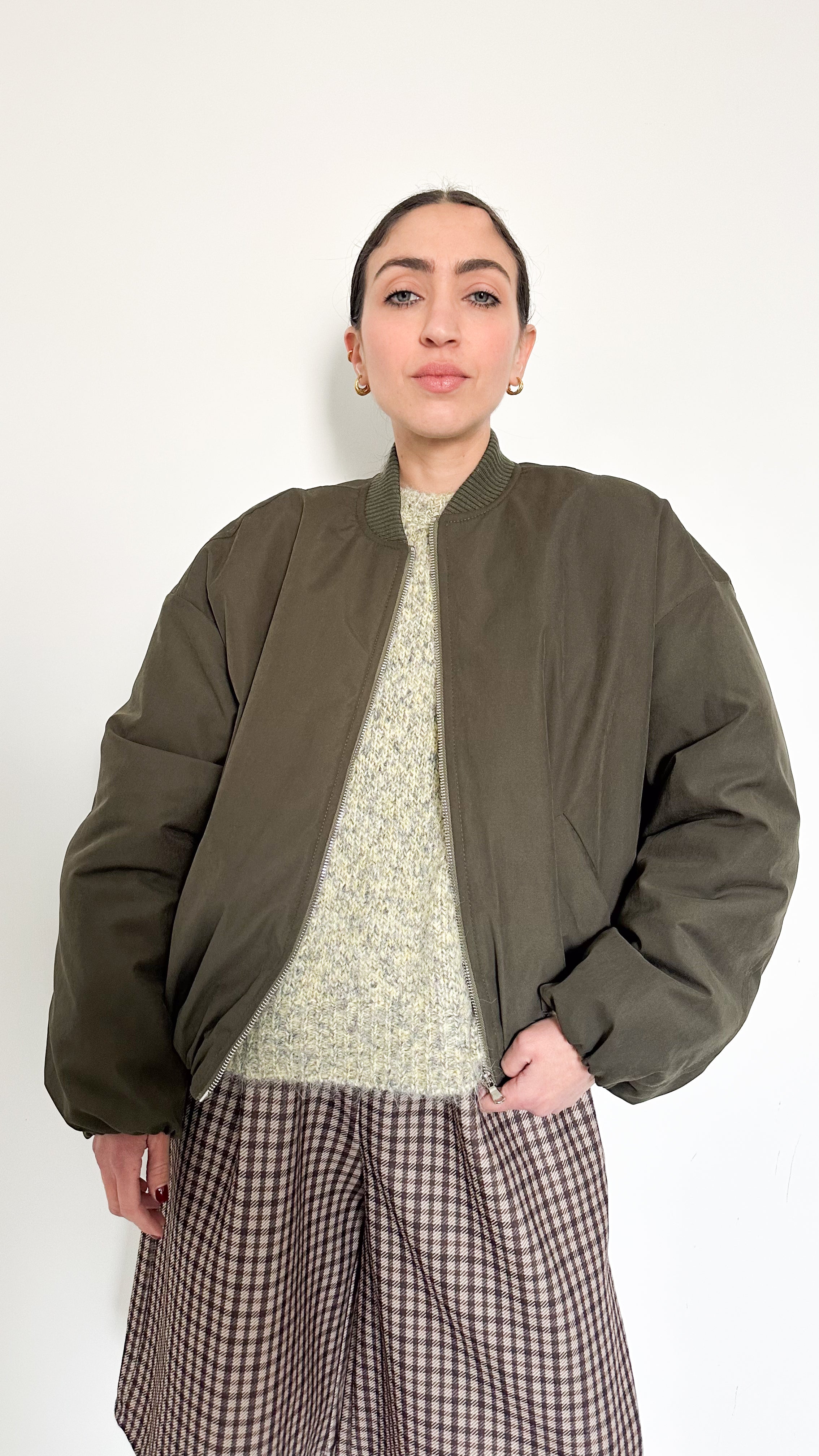 Giubbotto Bomber Verde By Lumina