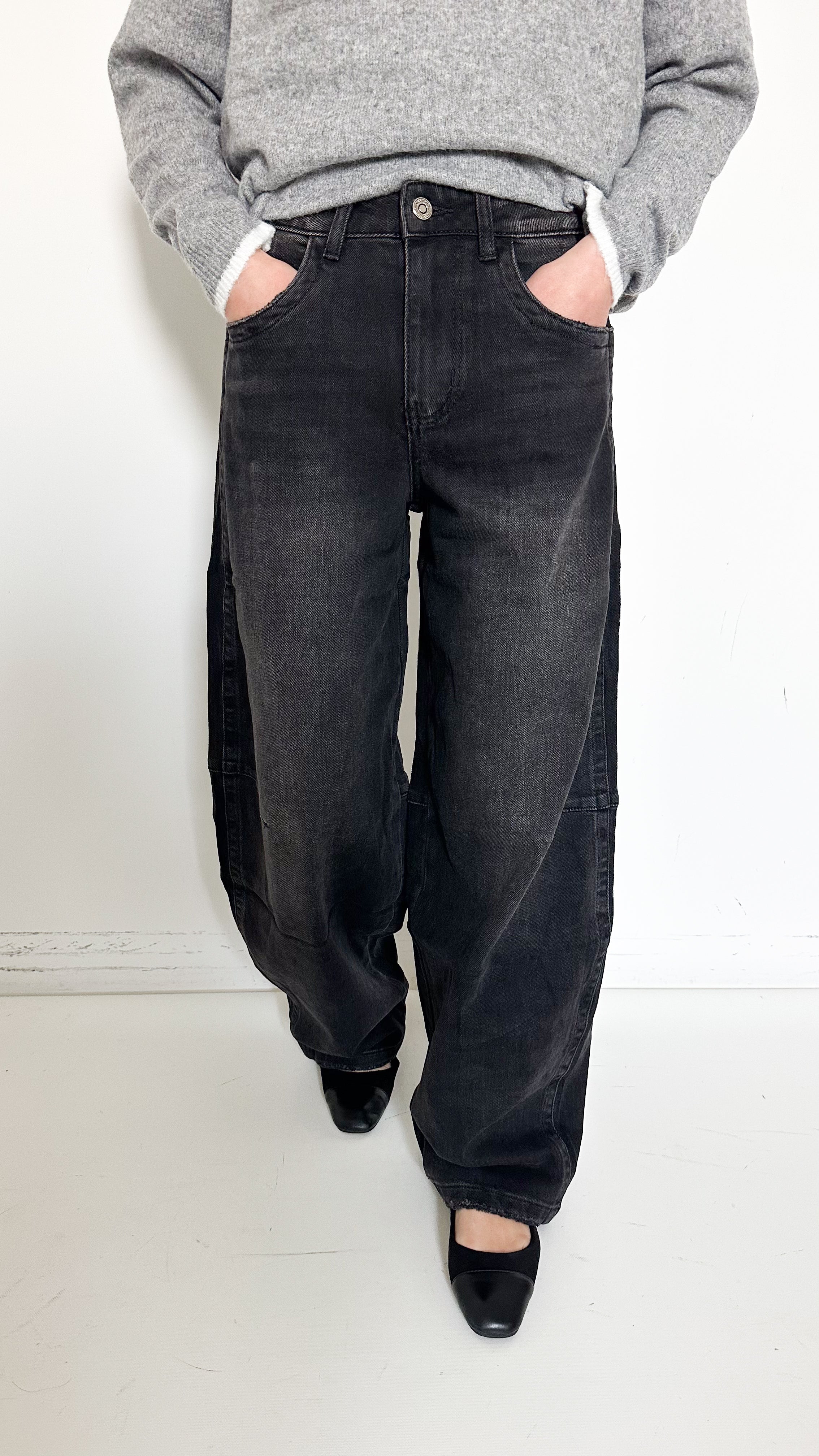 Jeans Barrell Grigio Scuro