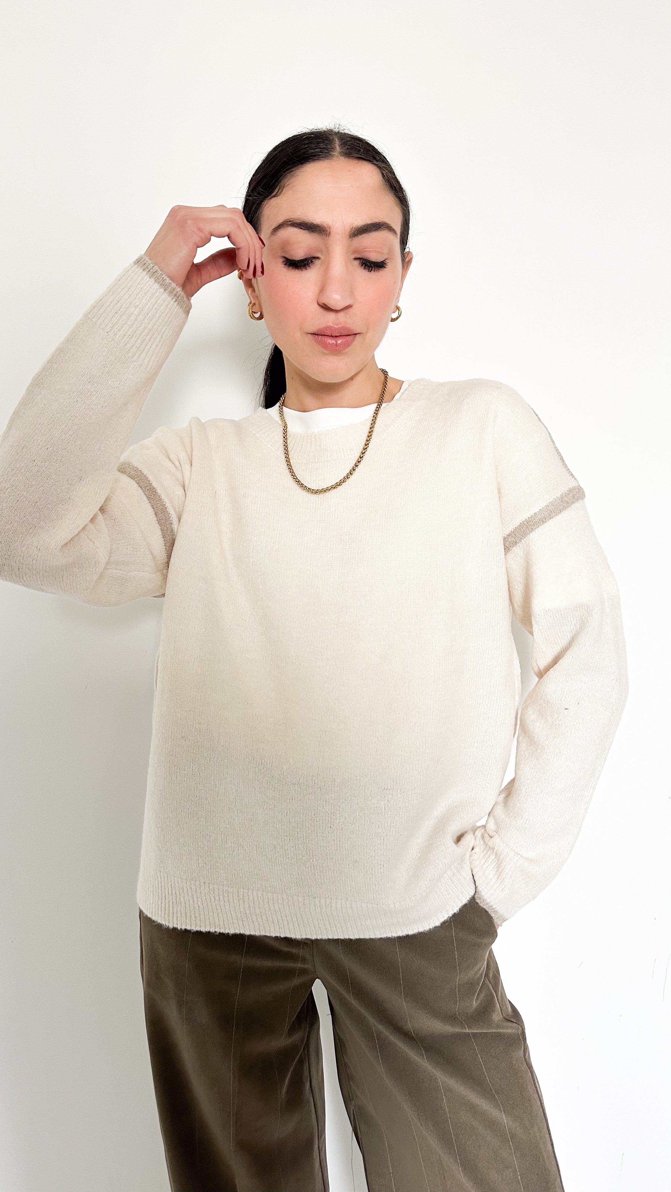 Pull Panna Con Dettaglio