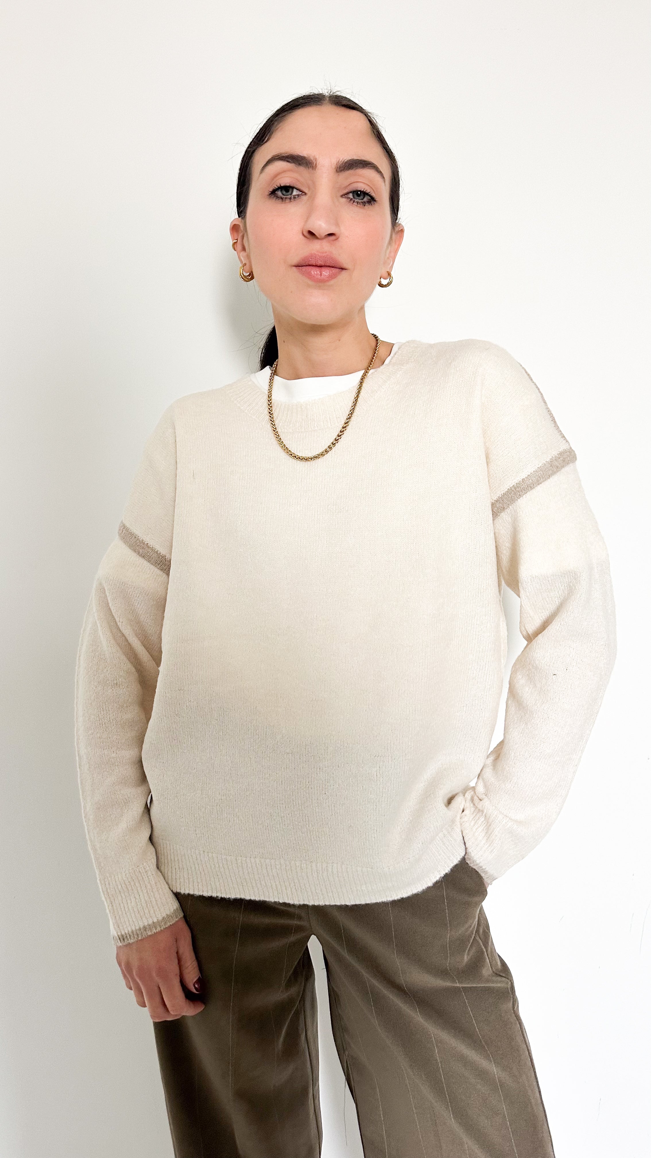 Pull Panna Con Dettaglio