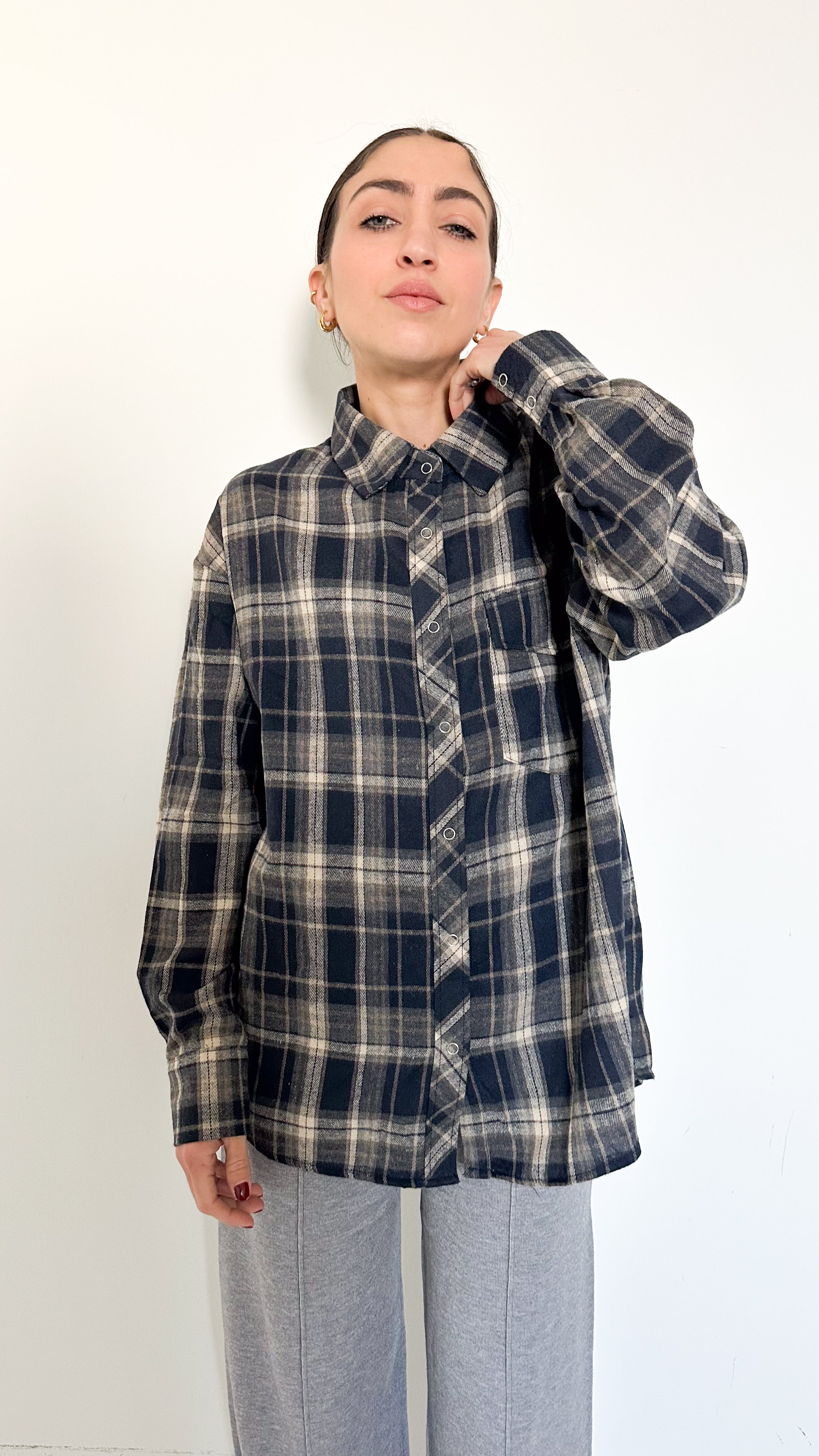 Camicia Blu A Quadri